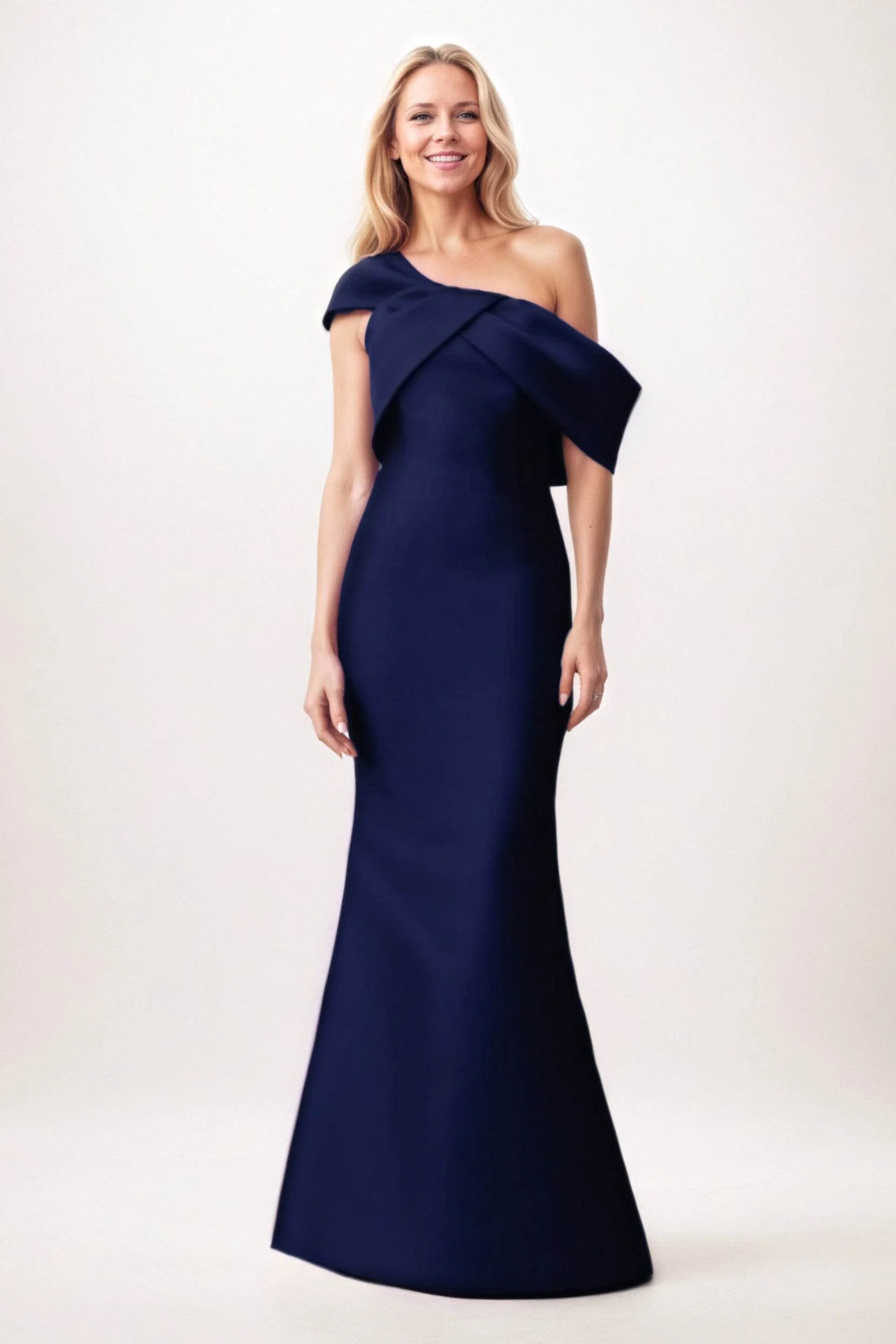Trumpet-Mermaid Maxi Satin Mother of the Bride Dresses CM0384