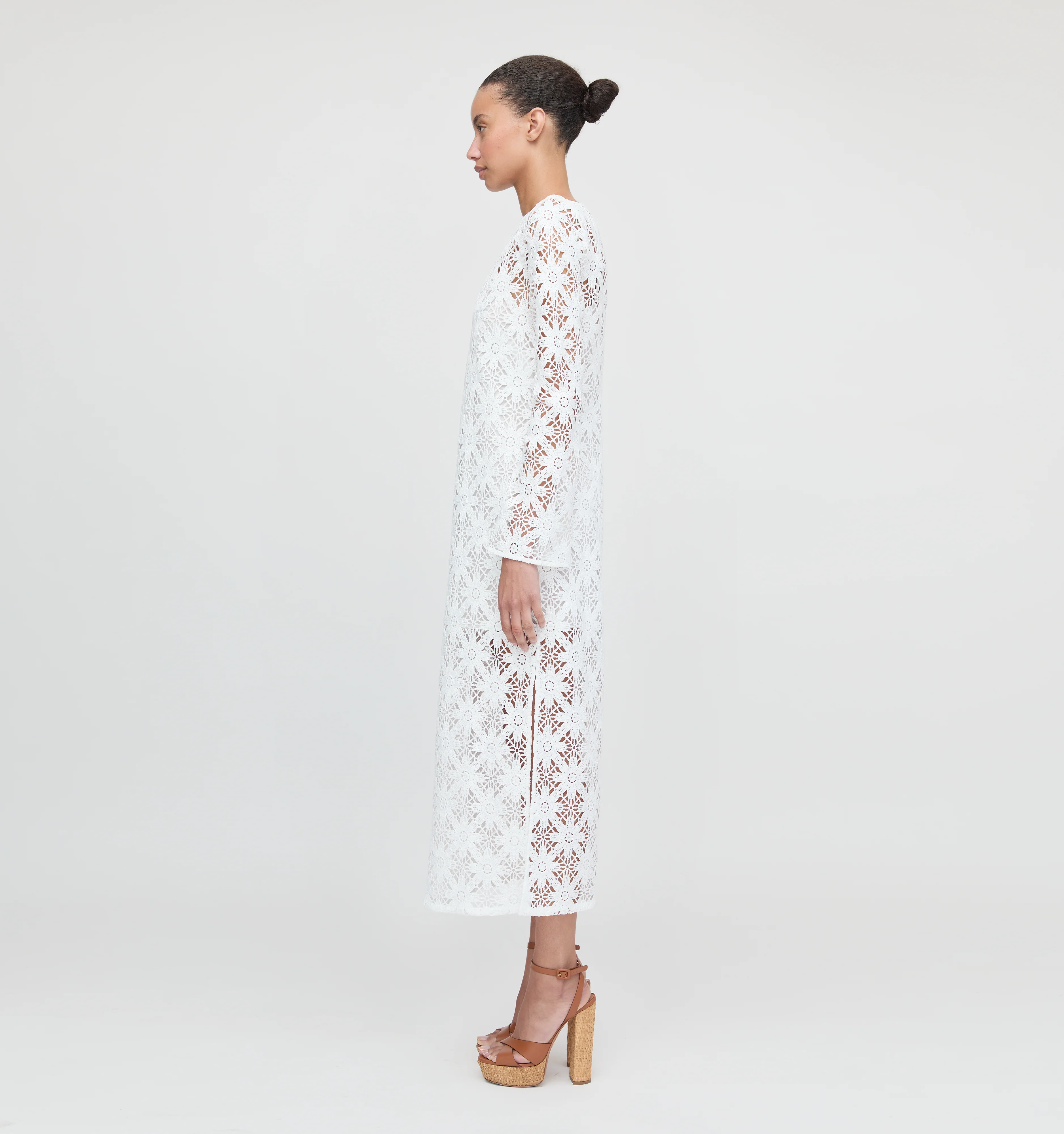 The Eliza Dress - White Daisy Crochet