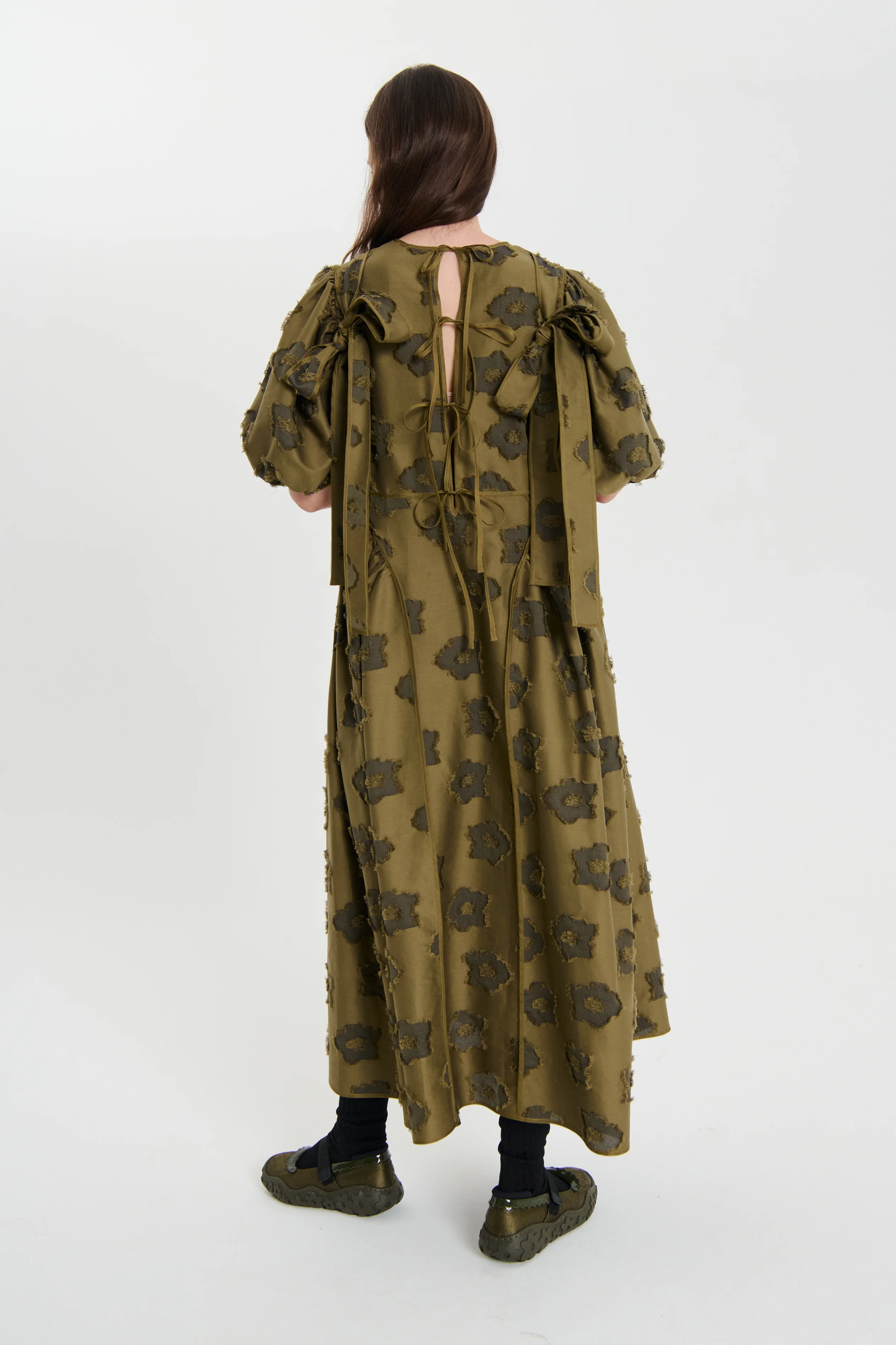 FINNEGAN | DRESS ARPINA FIL-COUP… OLIVE - luluinthesky