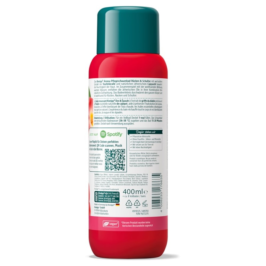 Kneipp Pianka i krem do kąpieli Plecy i ramiona