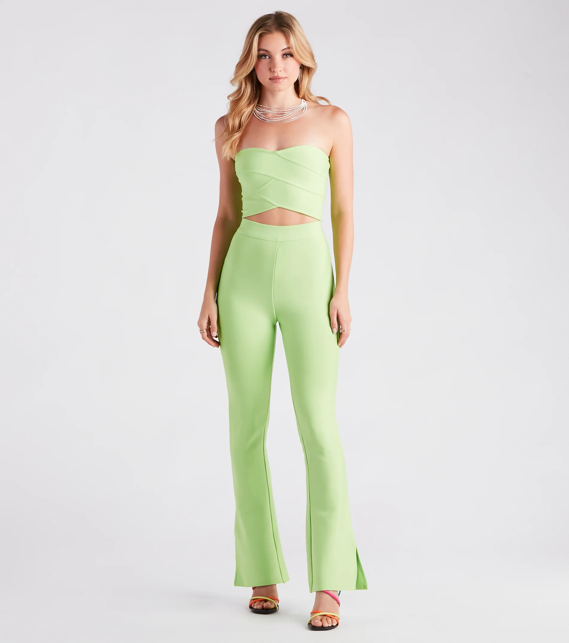 Look At Me Wow Bandage Flare Pants