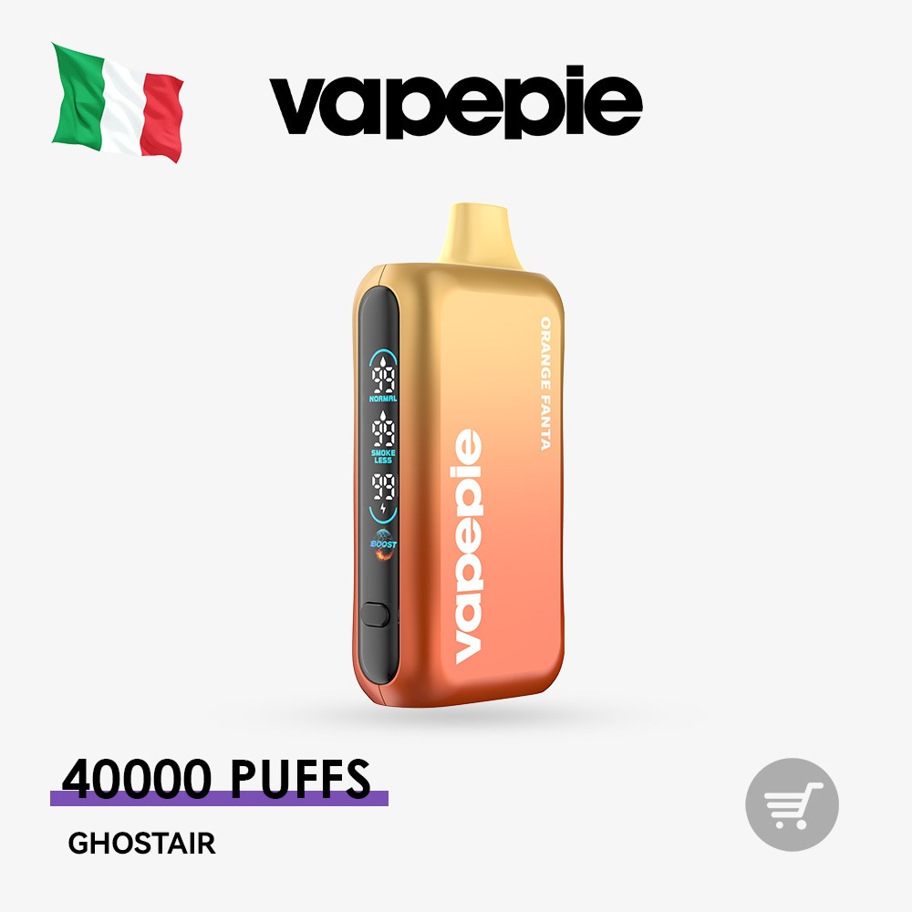 Jednorazowy e-papieros VAPEPIE GHOSTAIR (40 000 zaciągnięć) – system z dwoma zbiornikami, tryb bezdymny