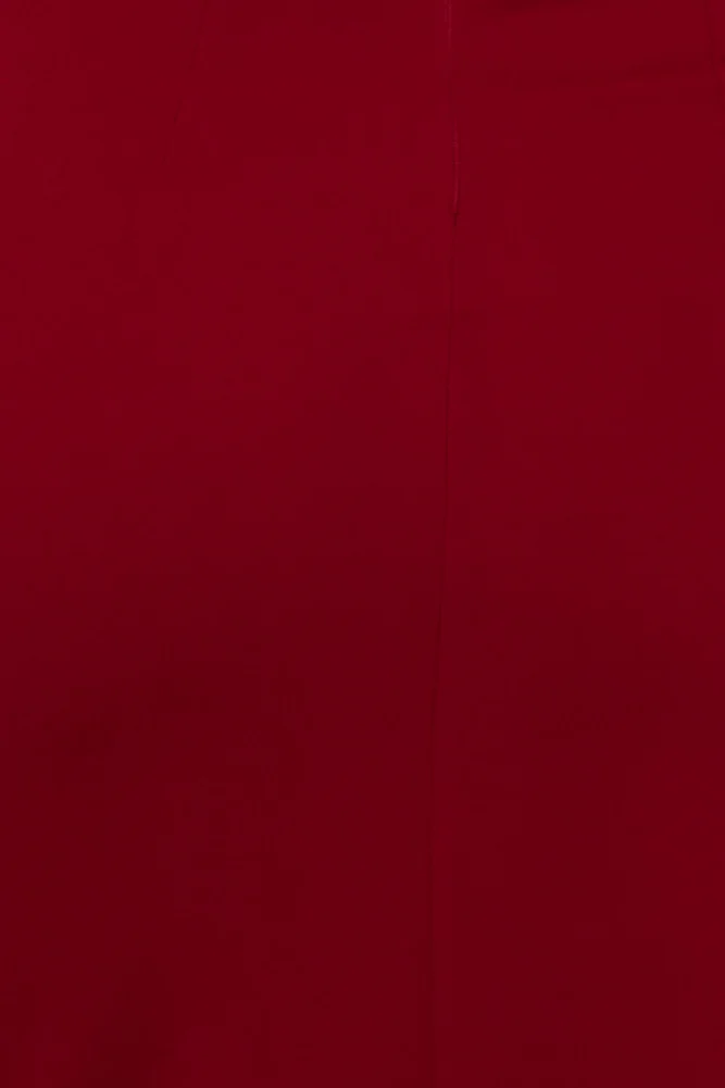 HELLO MOLLY Taking It Back Dress Maroon