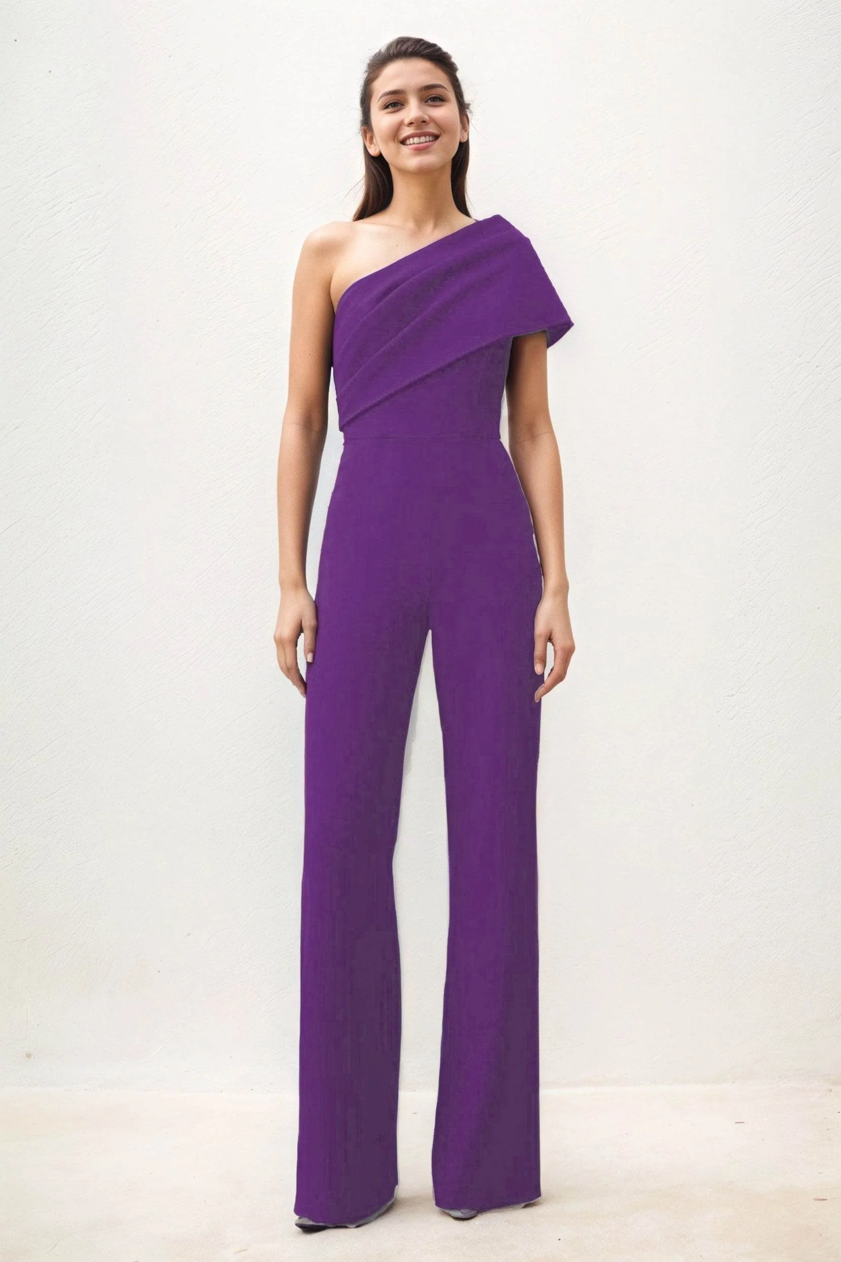Jumpsuit Maxi Elastic Cloth Wedding Guest Dress CG0277