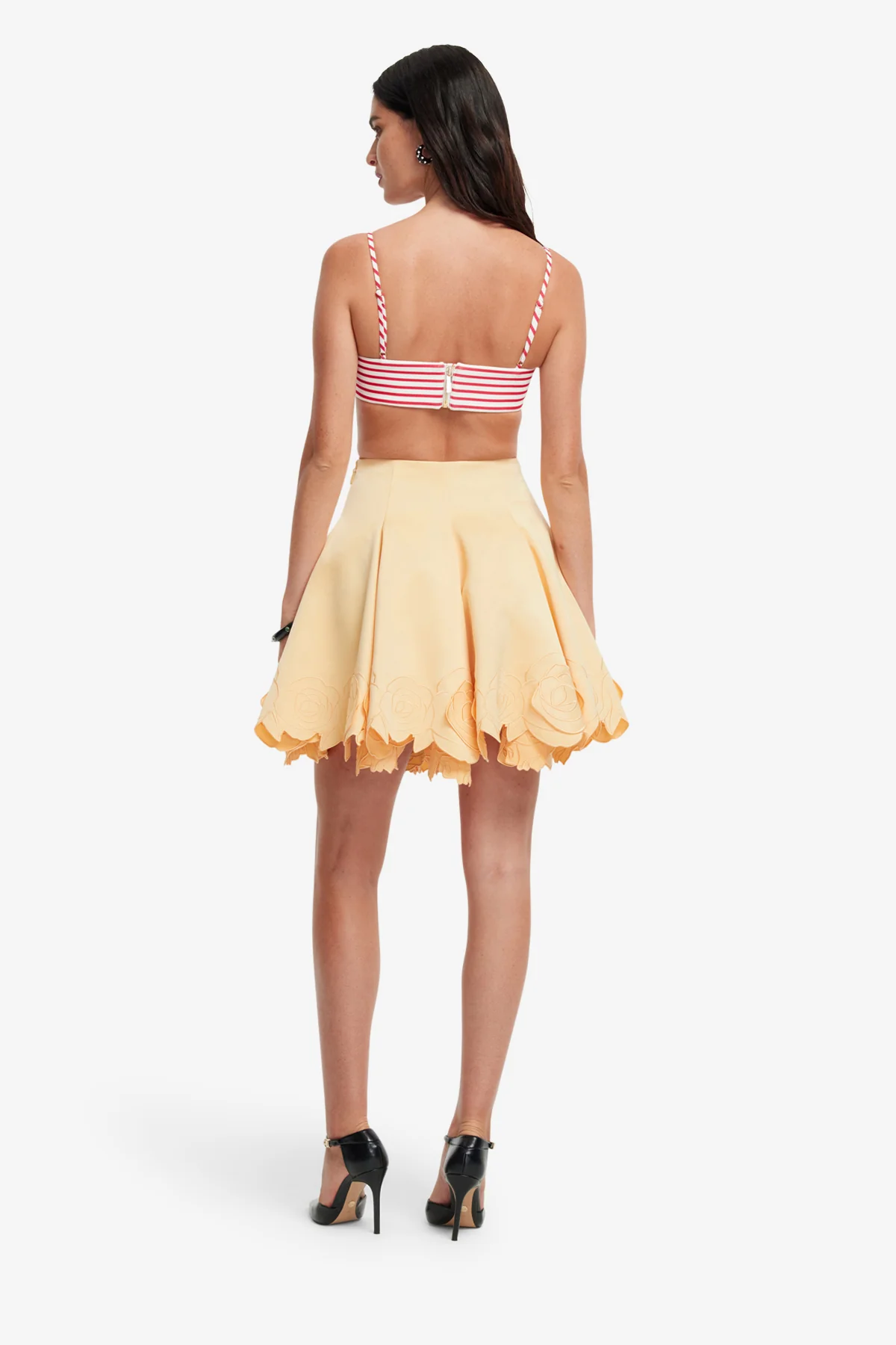 Kaity Appliqué Skirt - Butter