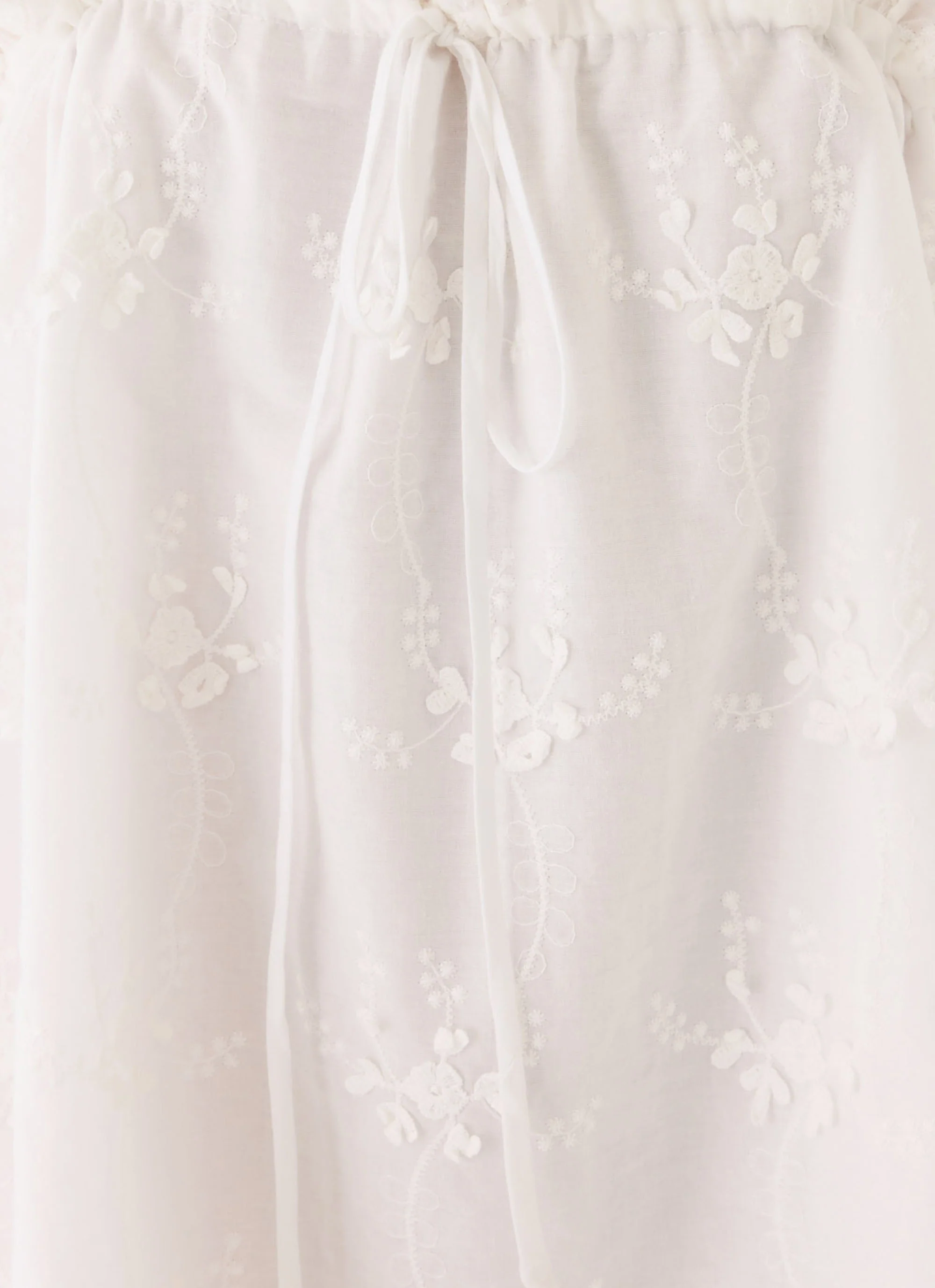 Mianna Cotton Mini Dress - White