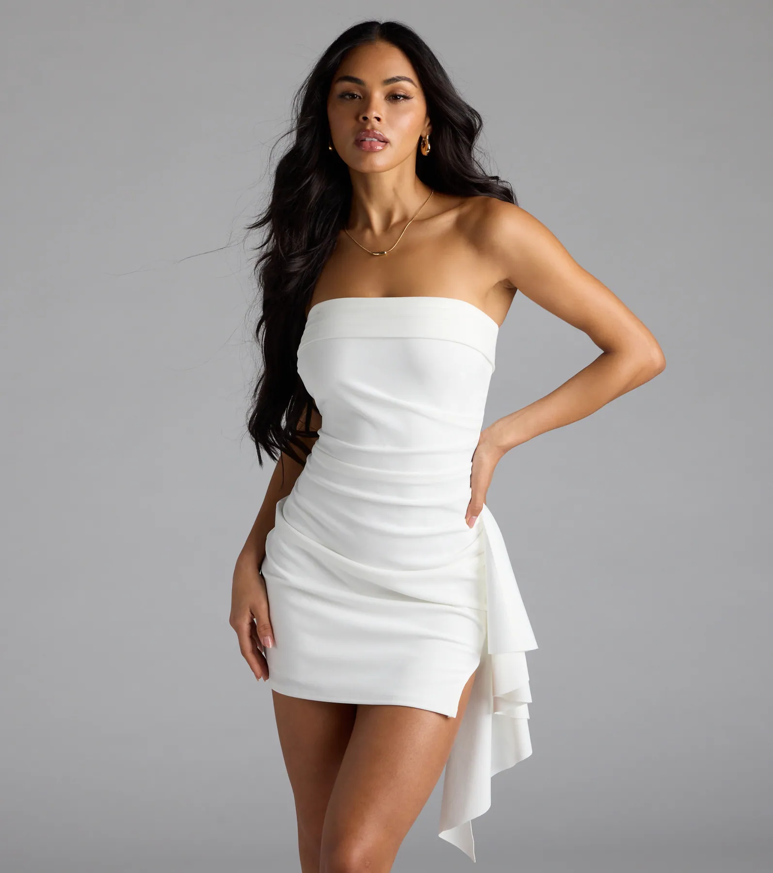 Dramatic Allure Bodycon Mini Dress