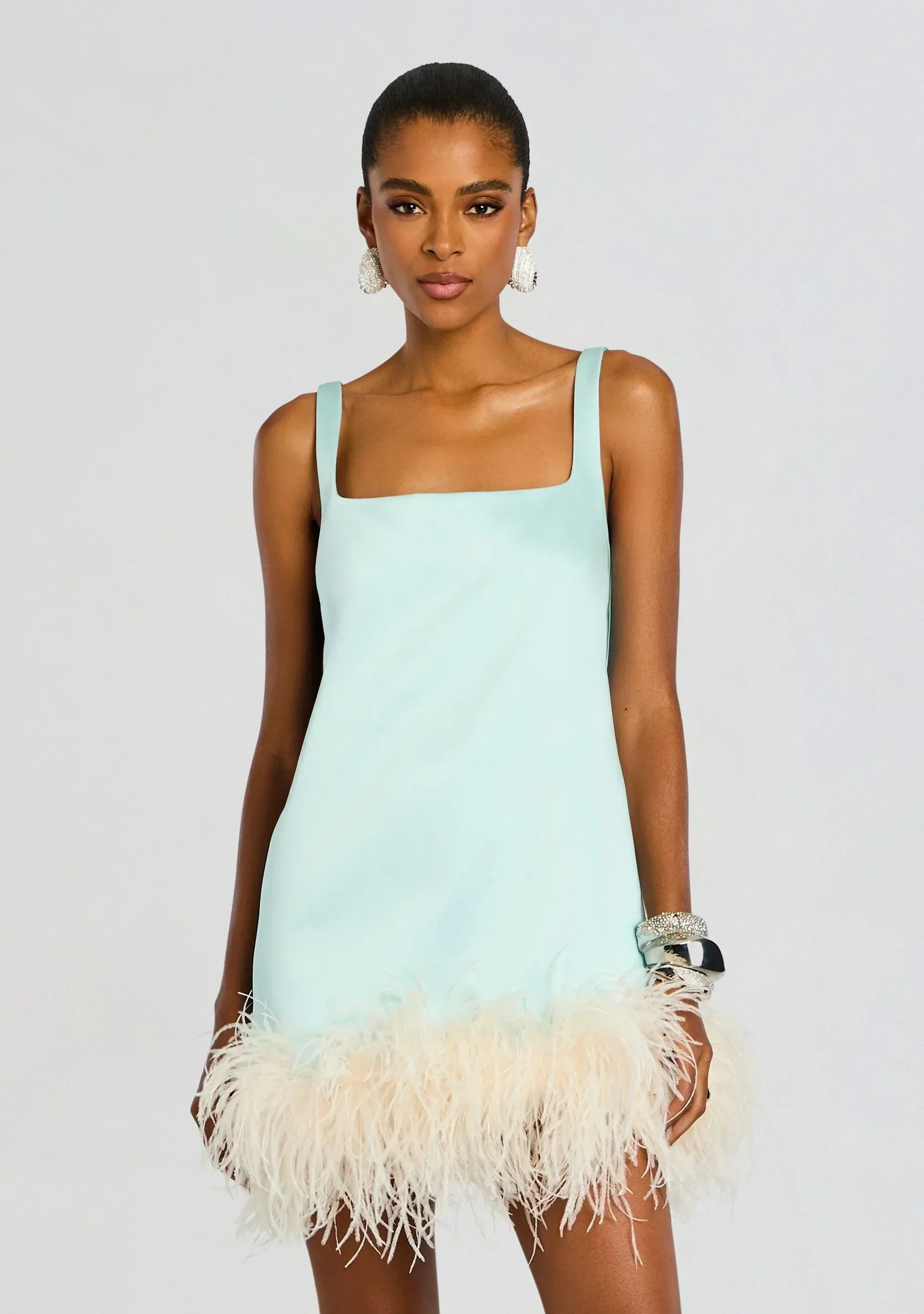 Ragna Feather Dress - FASHION NOB