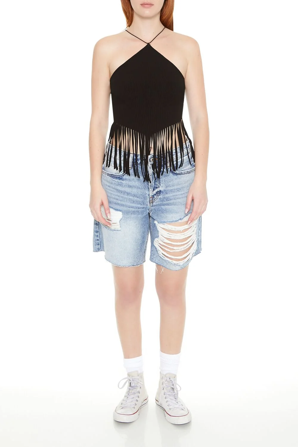 Fringe Cropped Cami