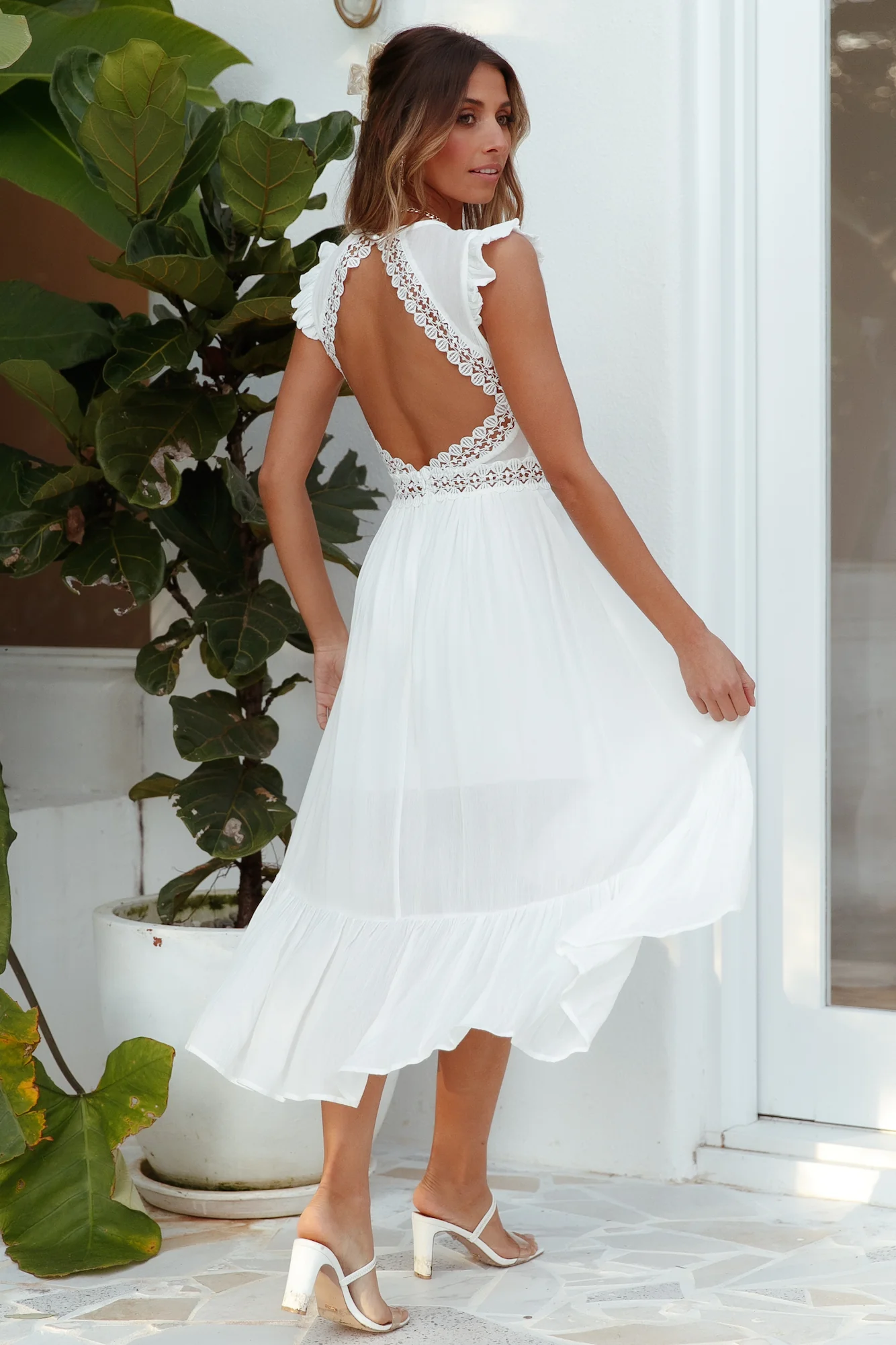 Art Of Love Maxi Dress White - luluinthesky