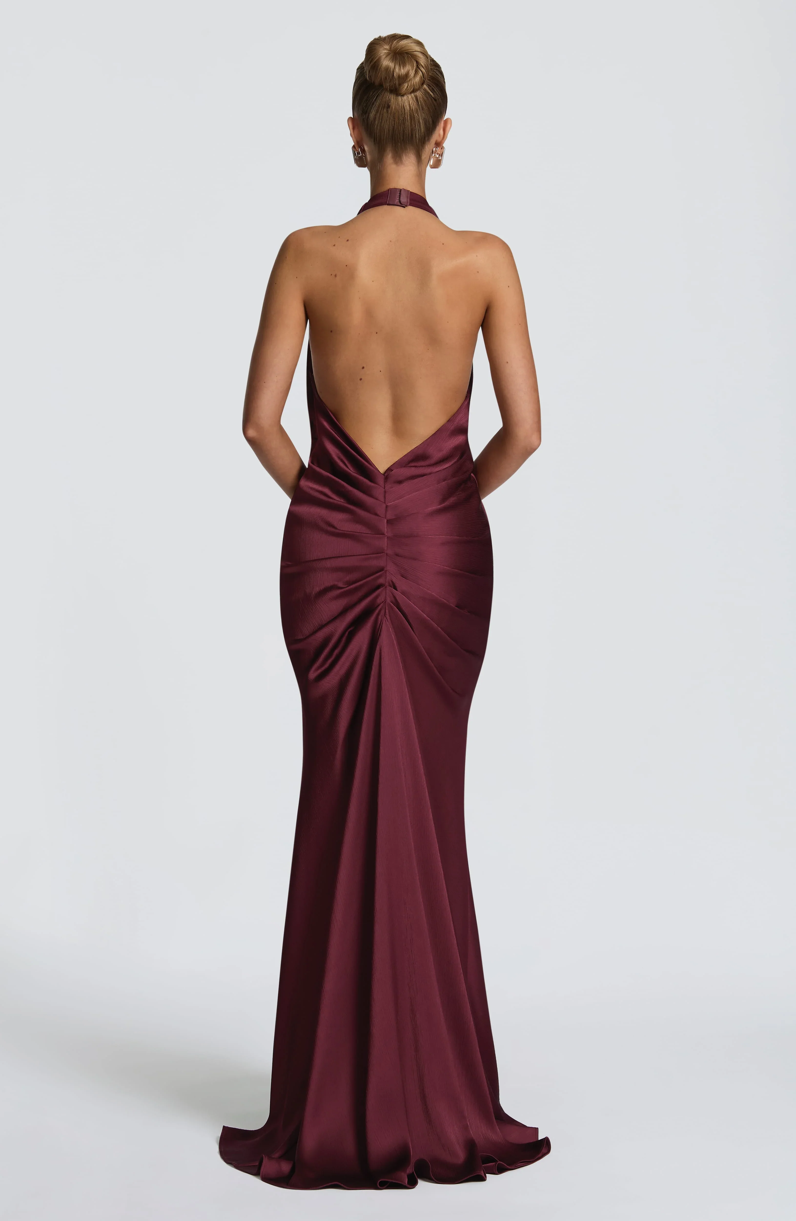 Linette Gown - Cherry Lacquer