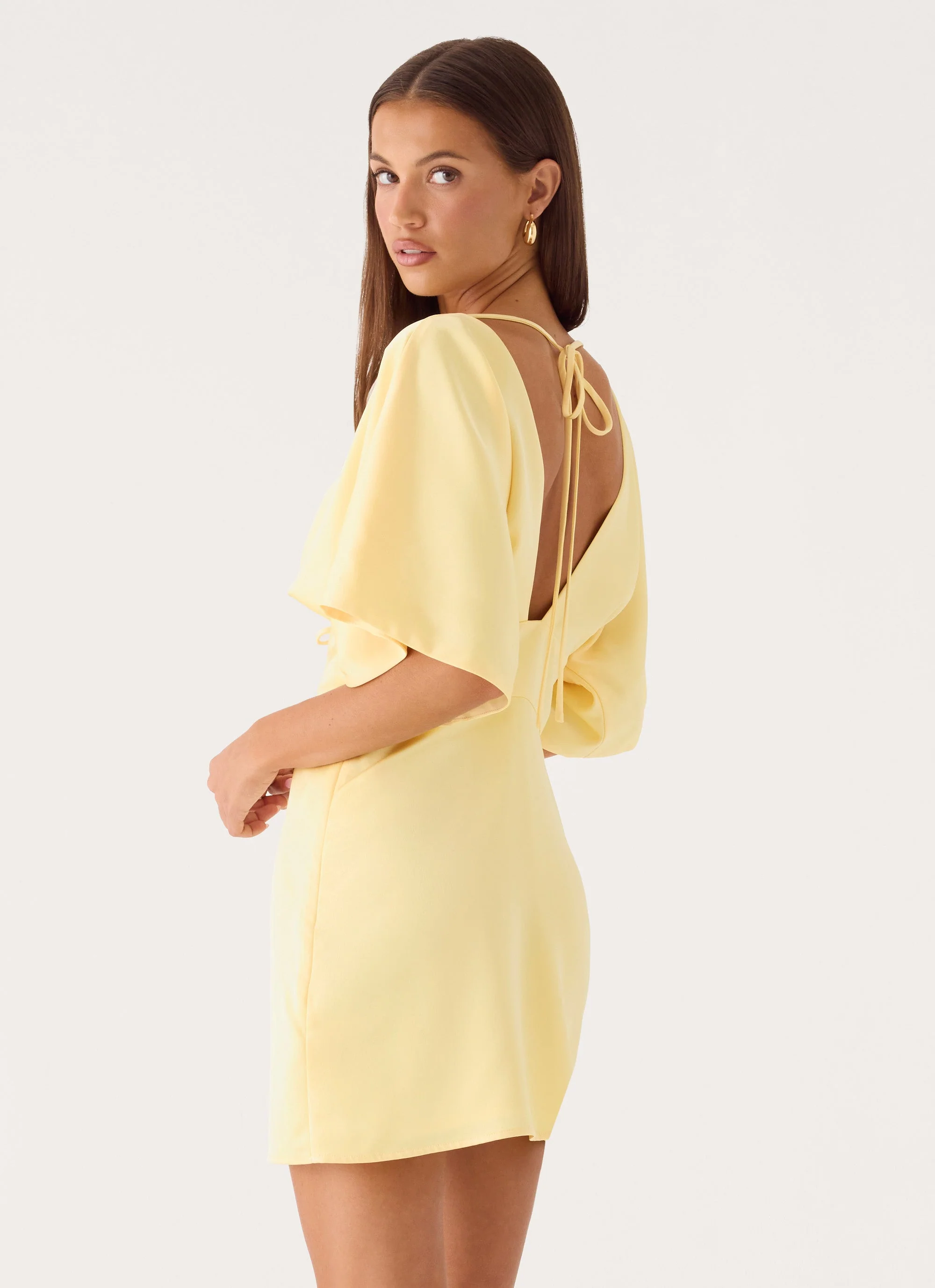 Love On You Mini Dress - Baby Yellow - luluinthesky
