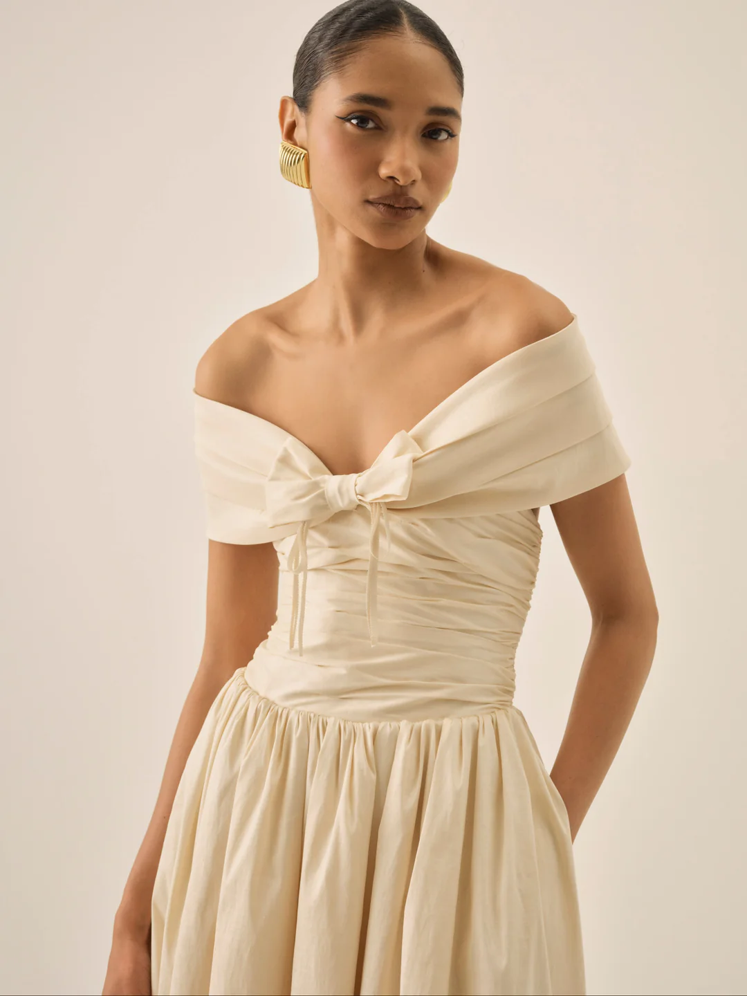 Emalie Off-Shoulder Midi Dress