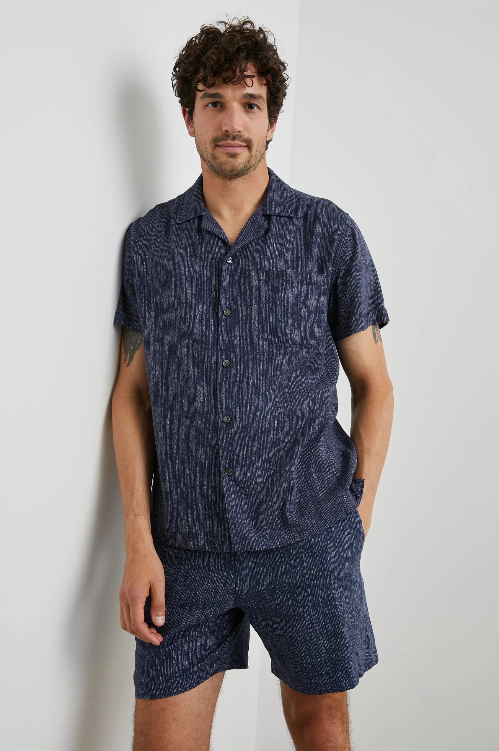 Waimea shirt Matrix Navy Pearl
