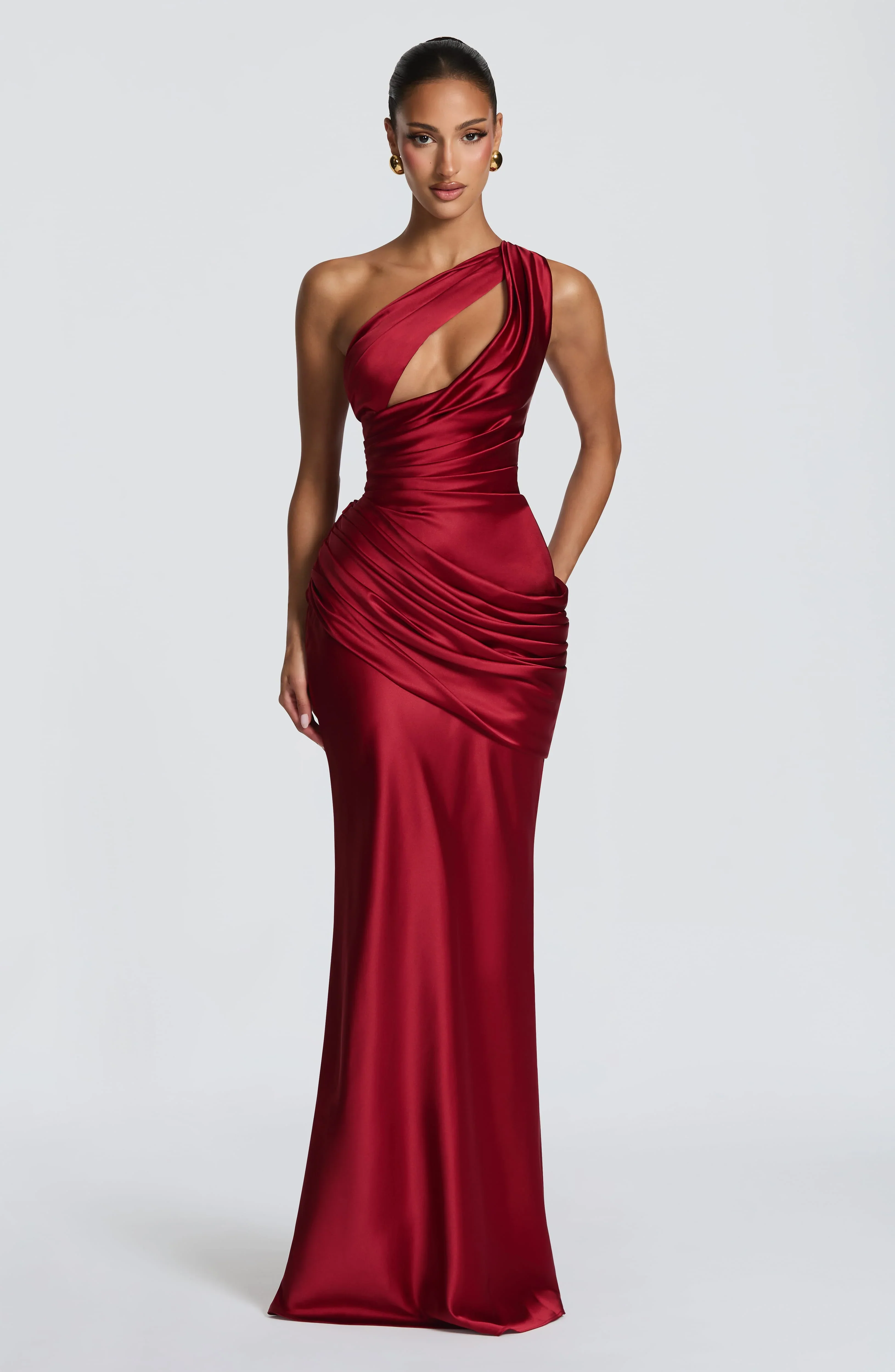 Emina Maxi Dress - Deep Red