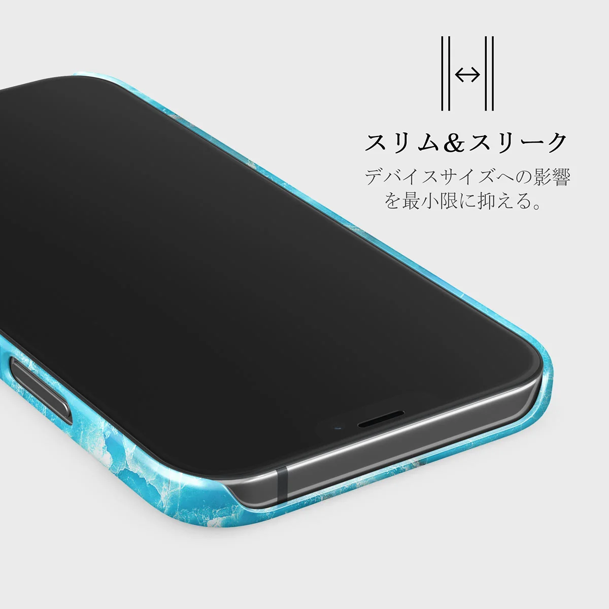 Ocean Waves - Blue iPhone 12 ケース