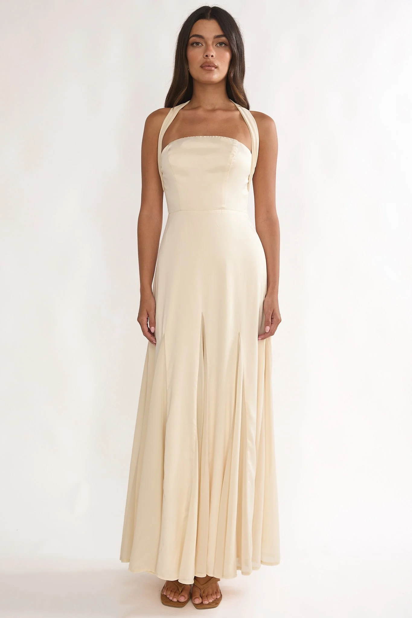 Loro Godet Hem Maxi Dress Butter
