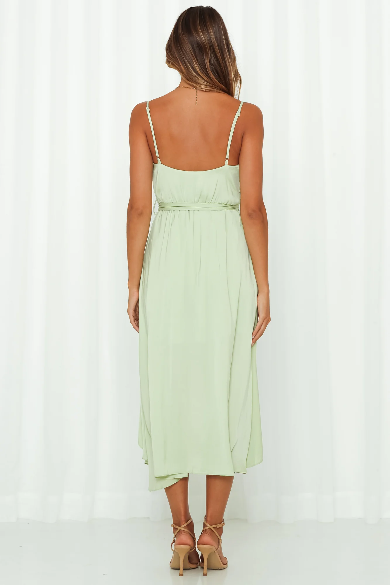 Fuel To My Fire Midi Dress Pistachio