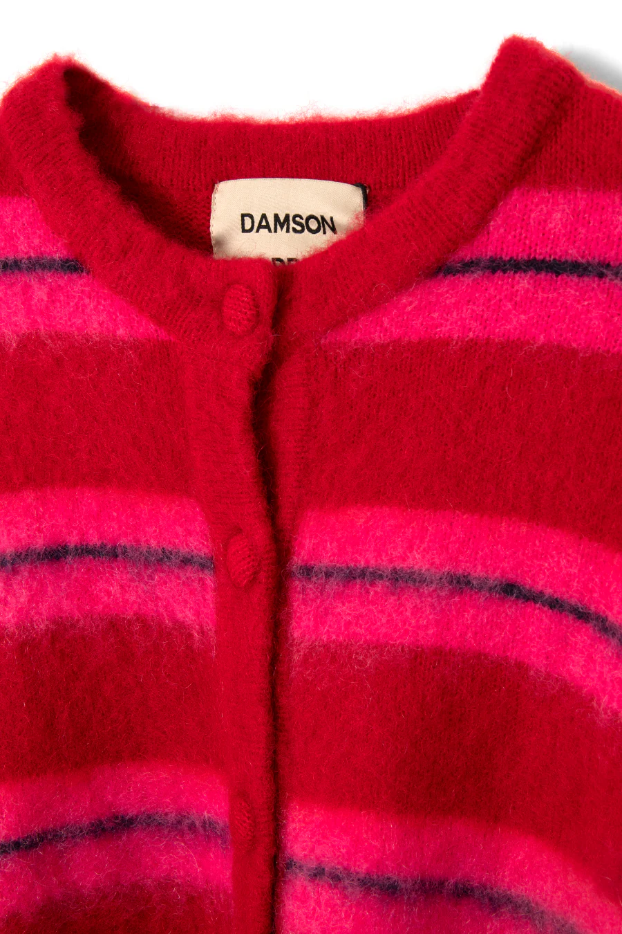 cece stripe cardigan - red & pink stripe - luluinthesky