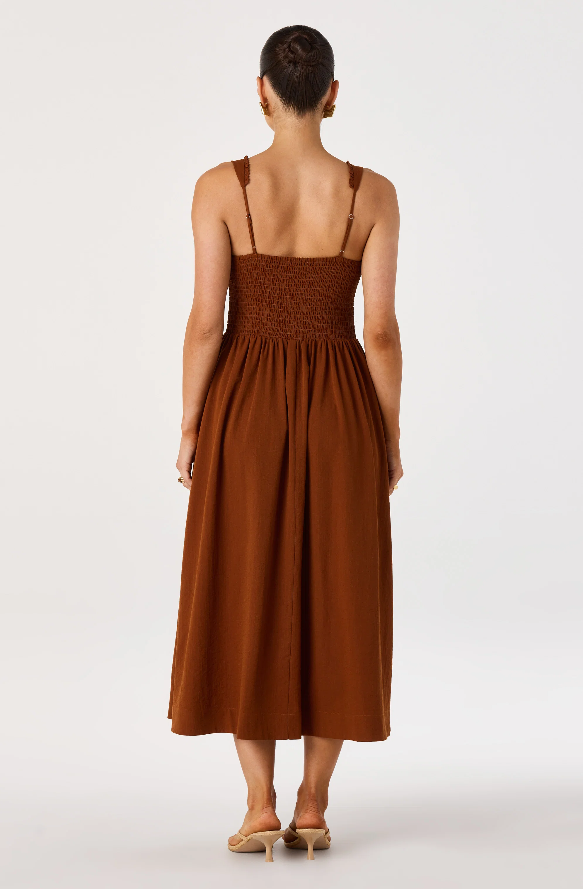 Sahana Crochet Trim Milkmaid Dress