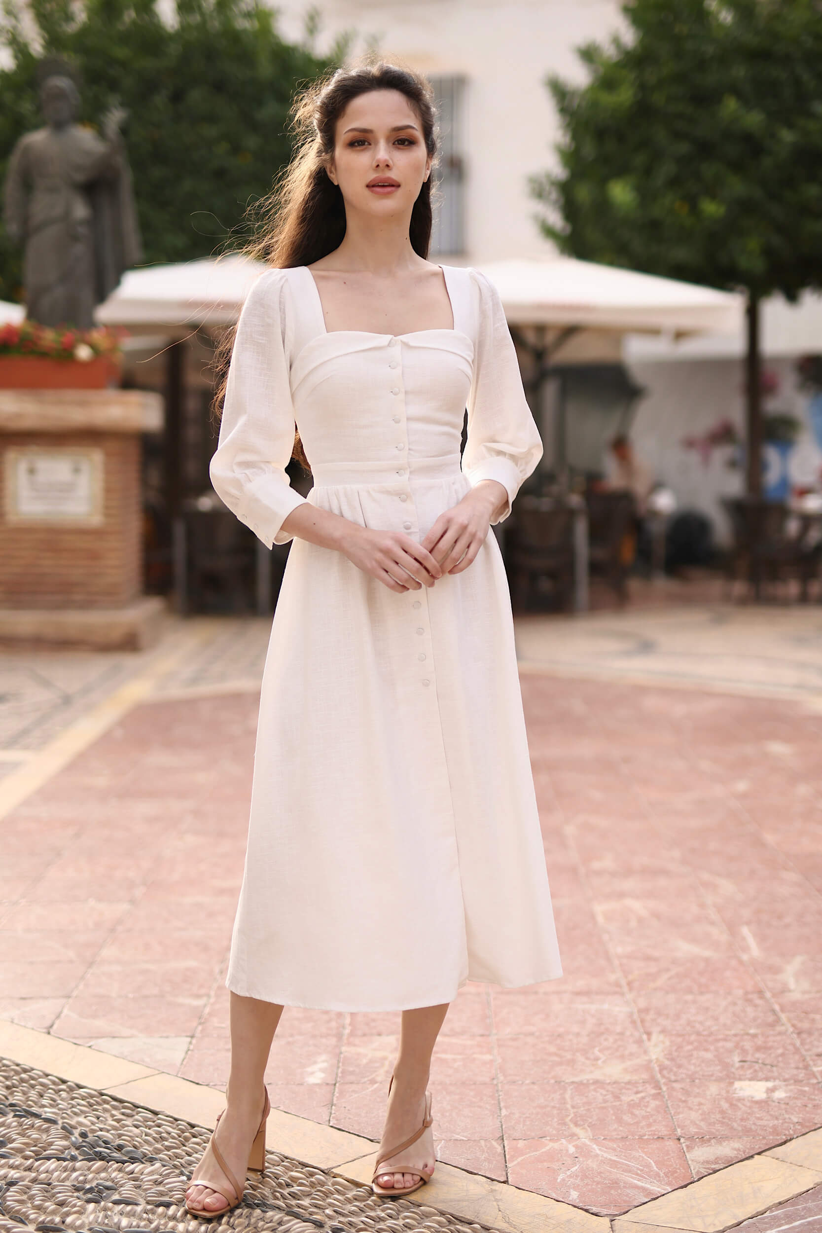 Esther Linen Dress - luluinthesky