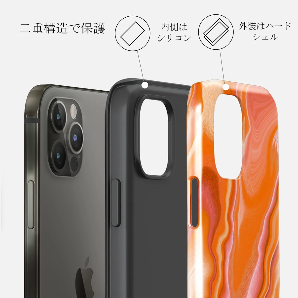 Retro Glow - iPhone 12 Pro ケース