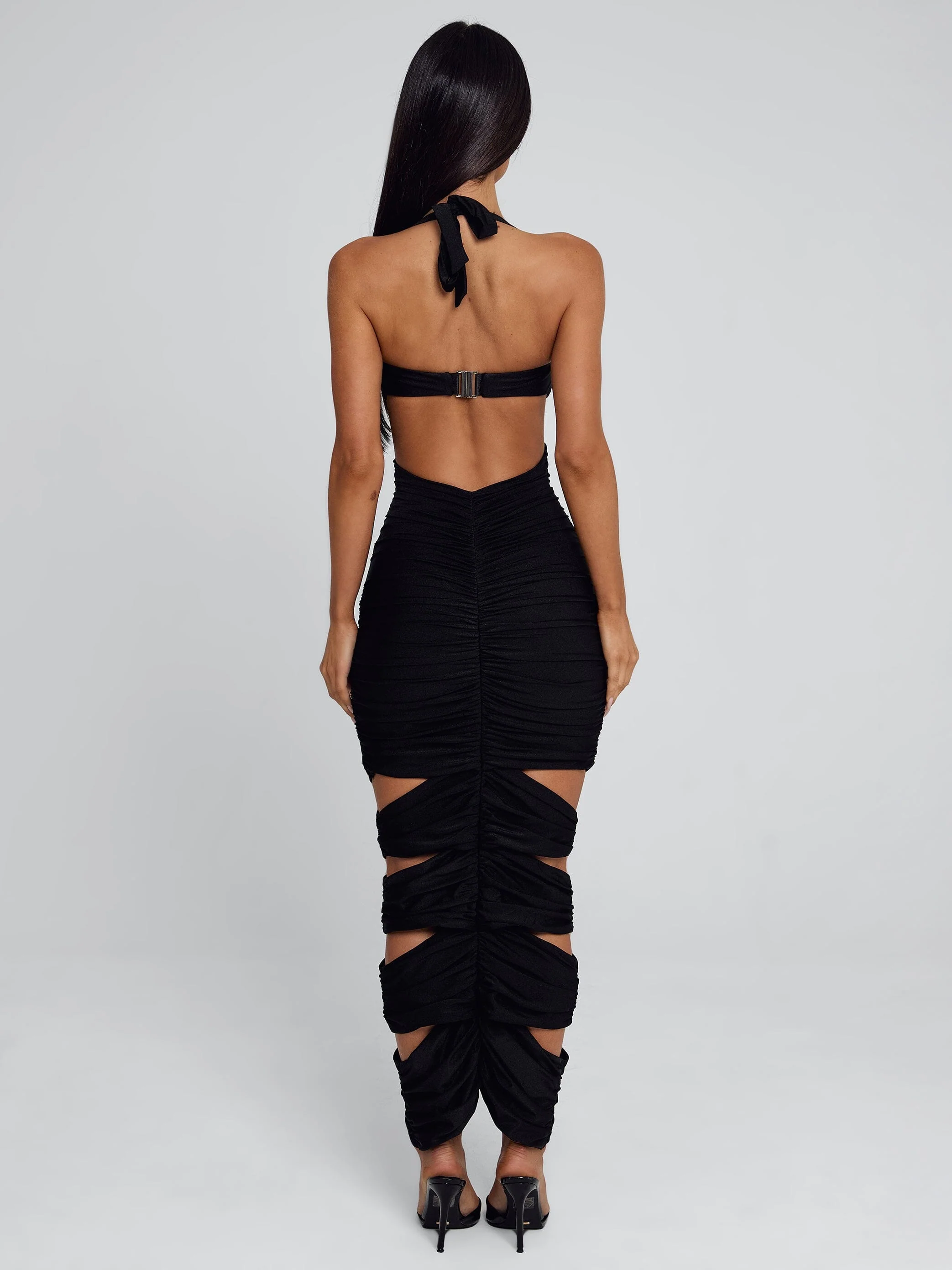 Lucca Midi Dress Black