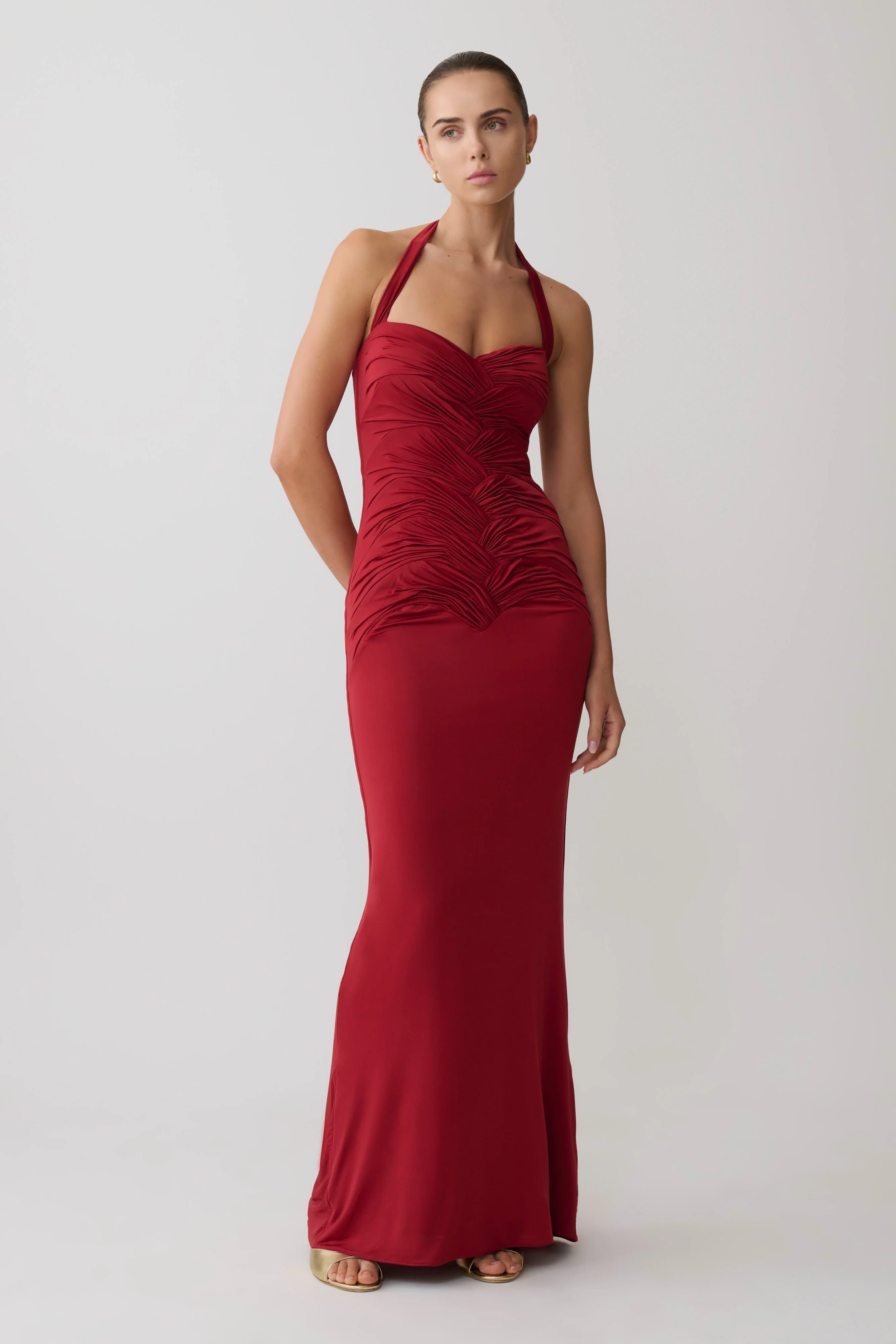Hoai Halter Maxi Dress - luluinthesky