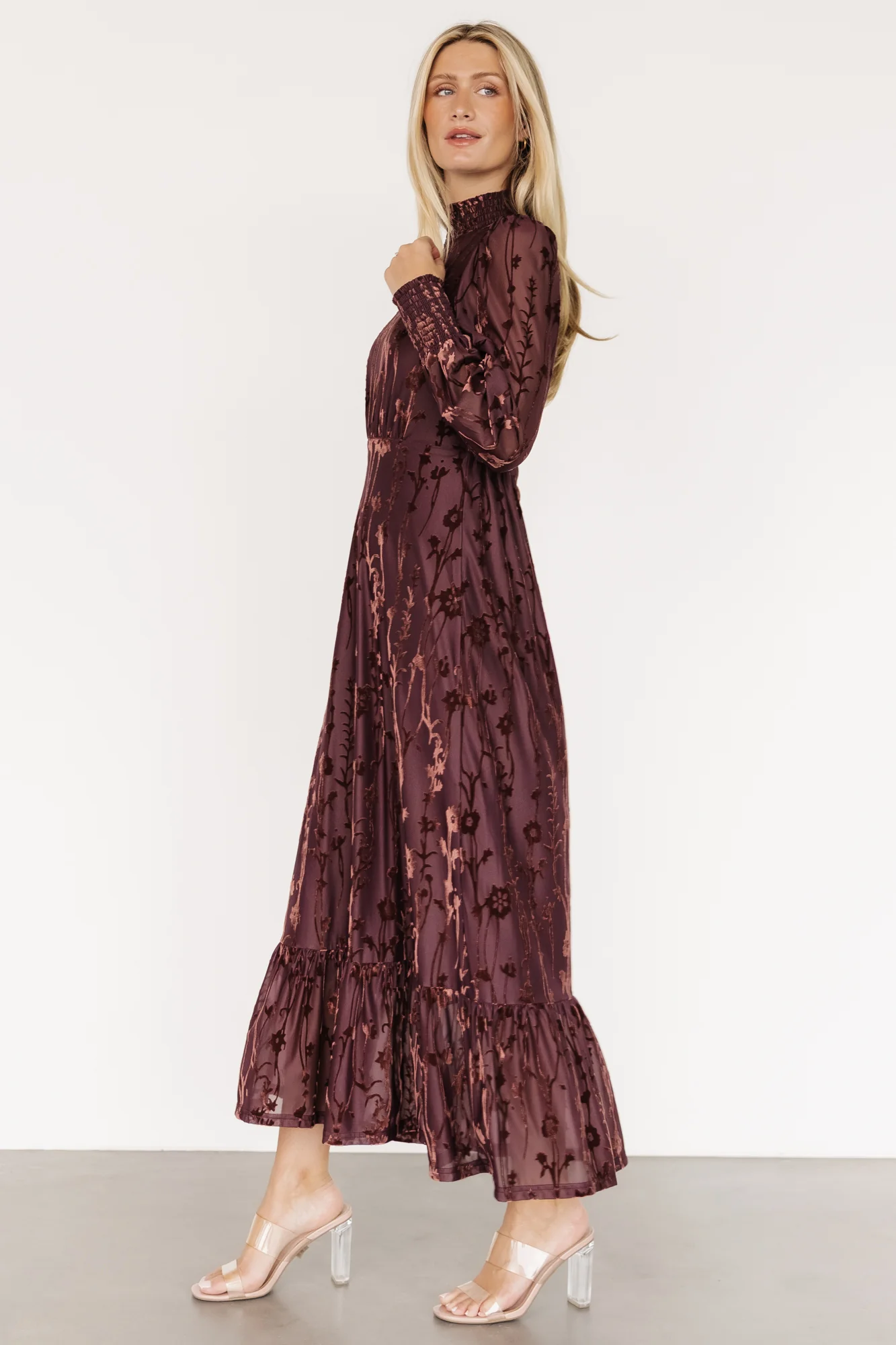 Penelope Velvet Maxi Dress | Clove - luluinthesky