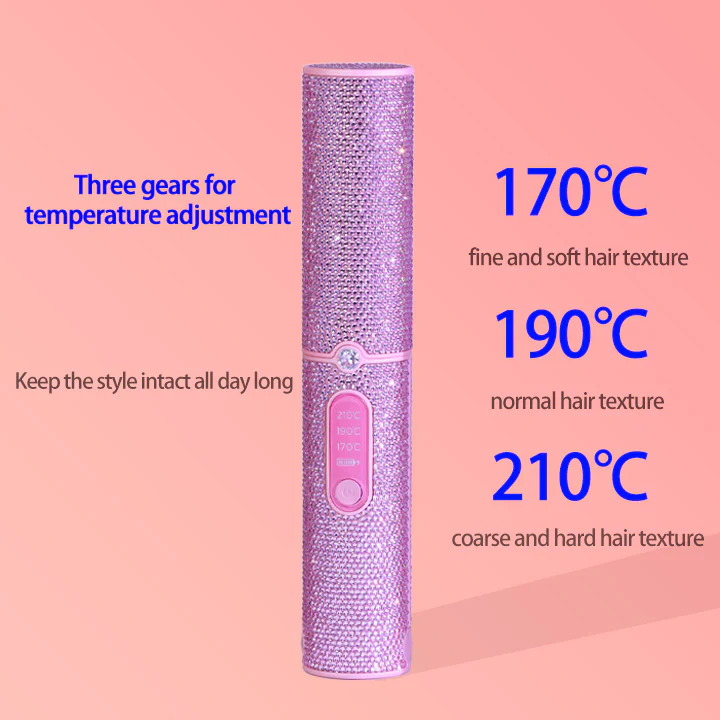 Wireless Cordless Hair Straightener 5000mAh Portable Flat Iron