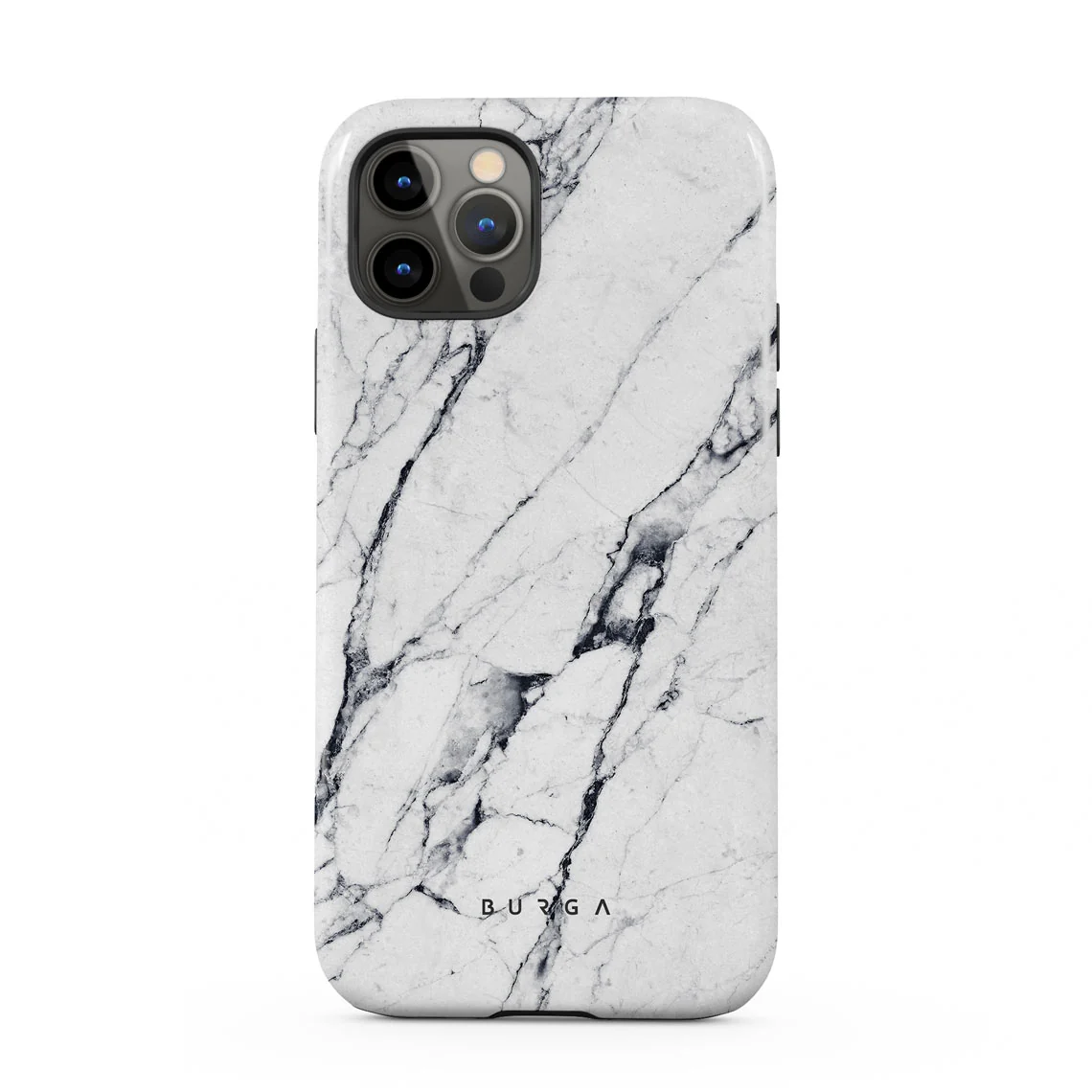 Satin White - Marble iPhone 12 Pro ケース