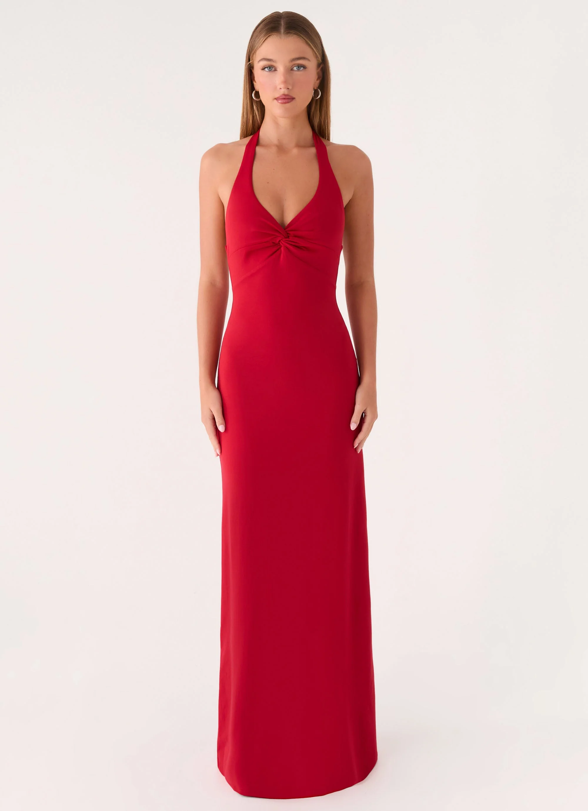 Loverboy Maxi Dress - Deep Red - luluinthesky