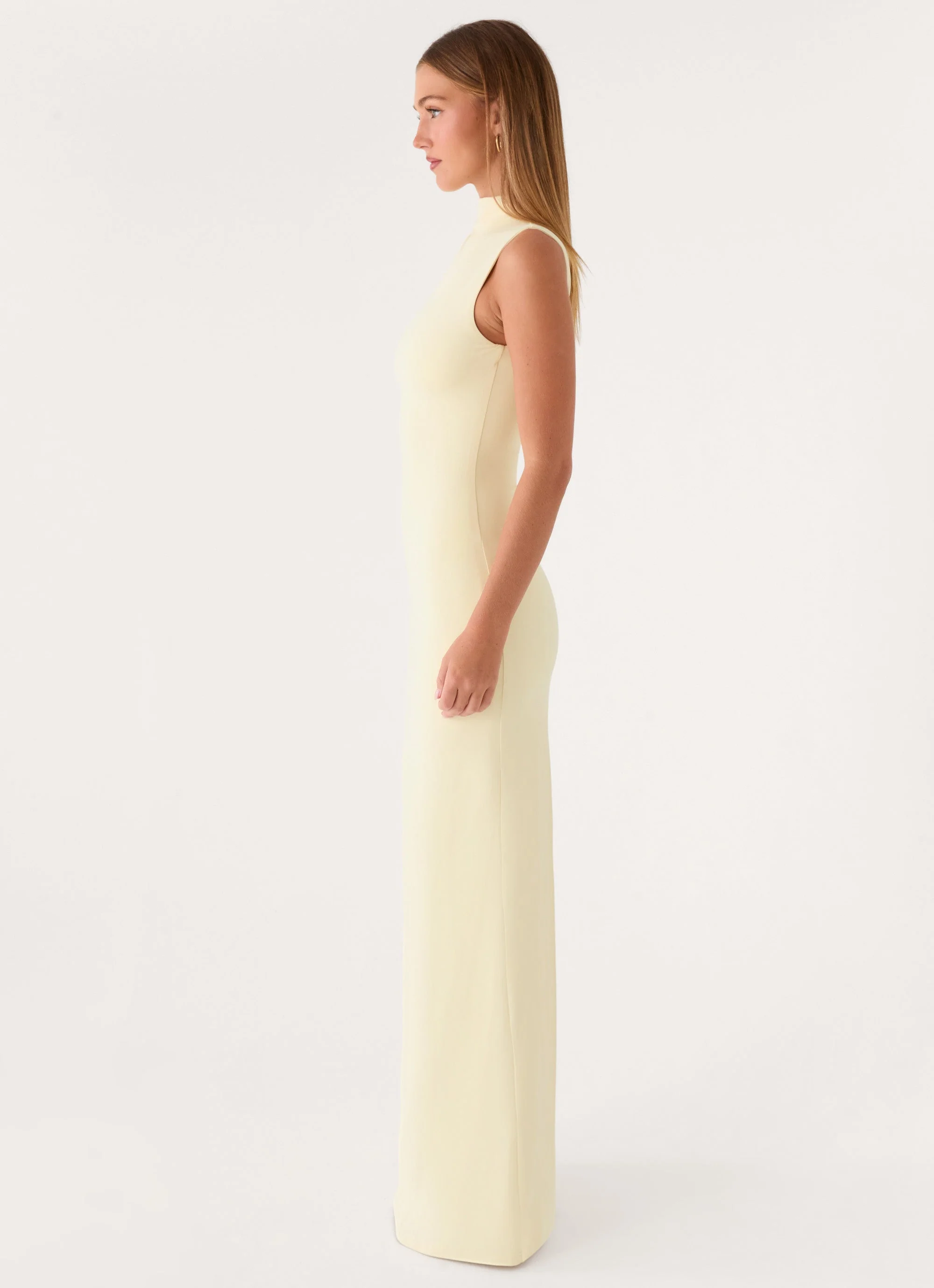 On My Time Maxi Dress - Baby Yellow - luluinthesky