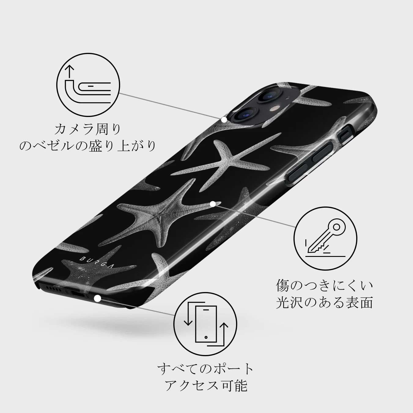 Midnight Ocean - iPhone 12 Mini ケース