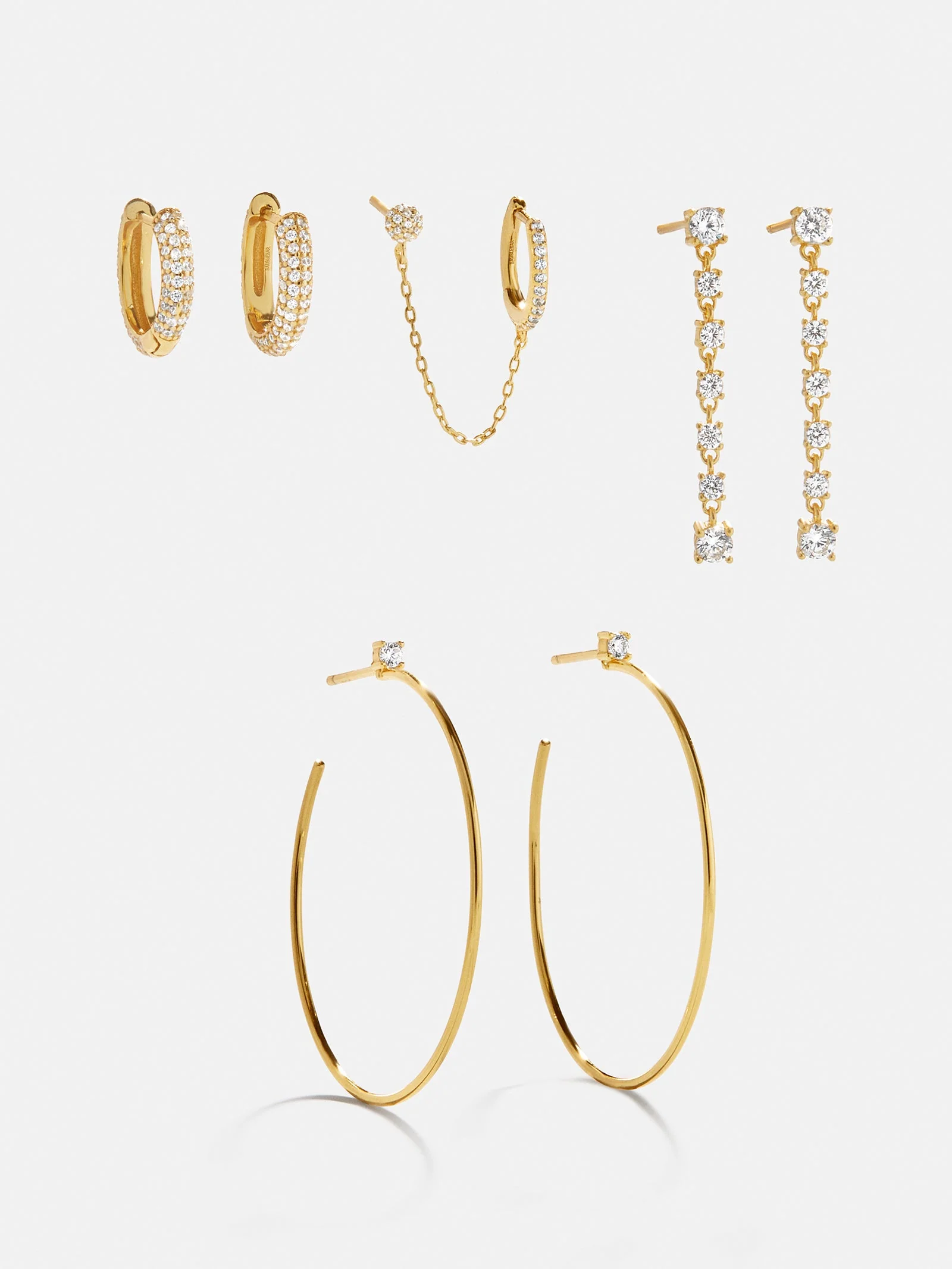 Leighton 18K Gold Earring Set - Leighton 18K Gold Earring Set