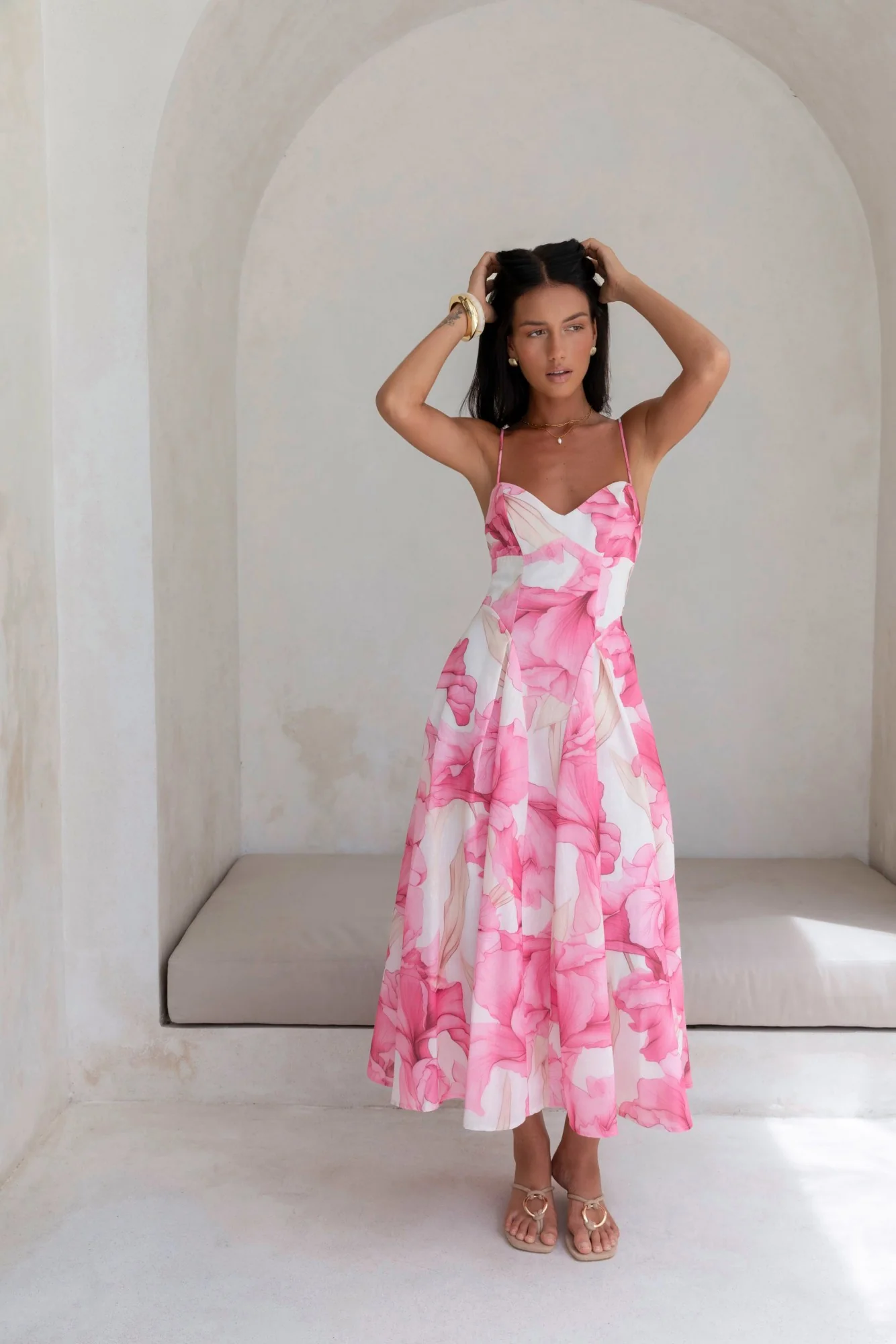 Moments With You Maxi Dress Pink - luluinthesky