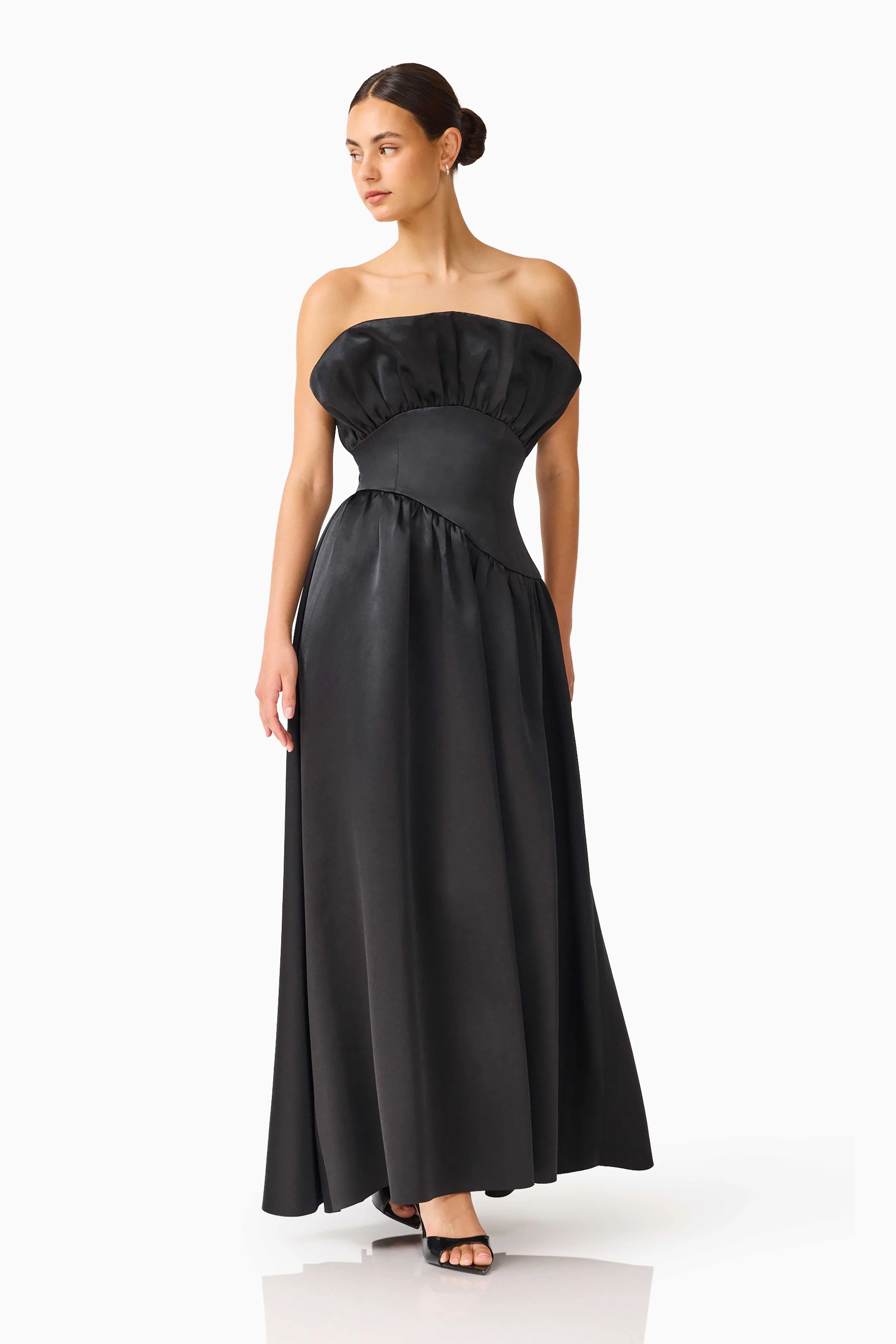 Laurel Sleeveless Maxi Dress in Black