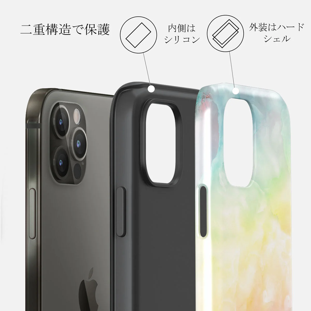 New Flame - Rainbow iPhone 12 Pro ケース