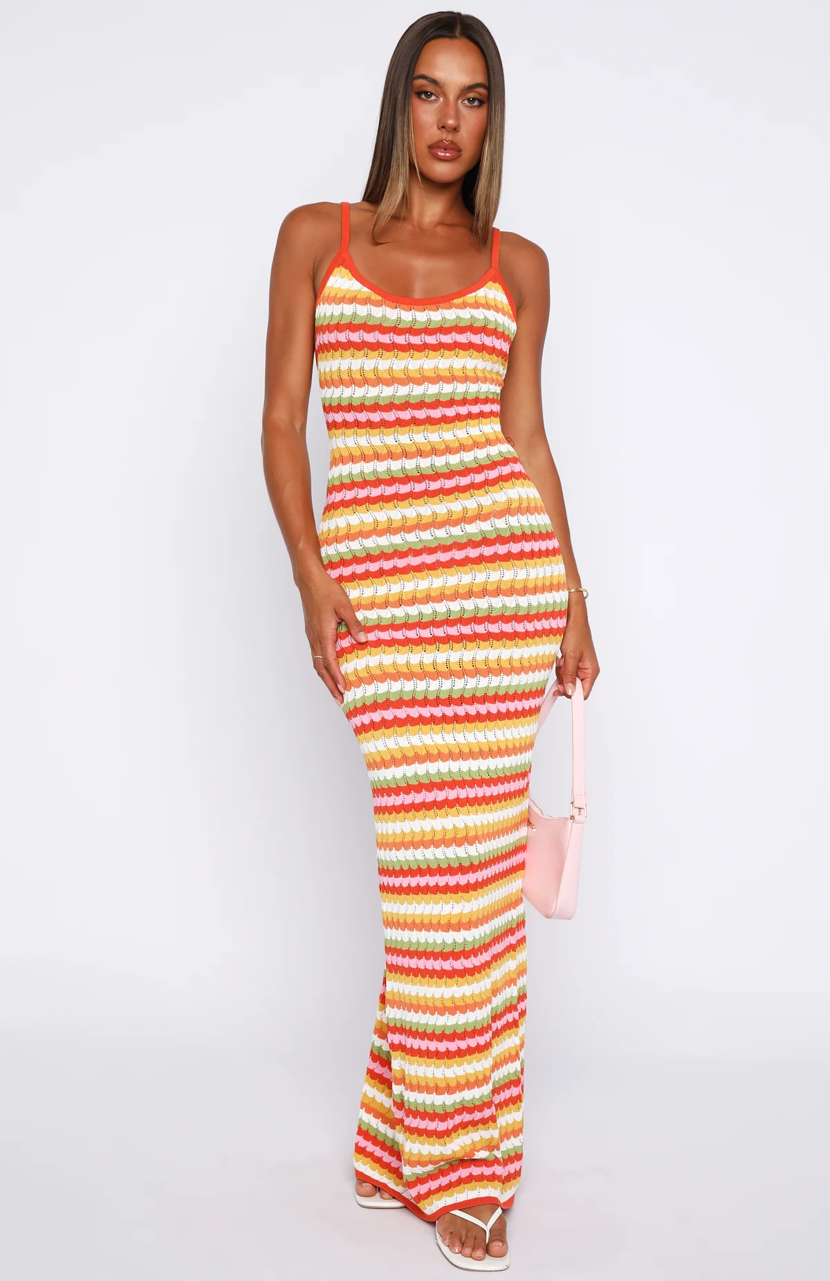 VIP Girlie Knit Maxi Dress Sugar And Sweets - luluinthesky