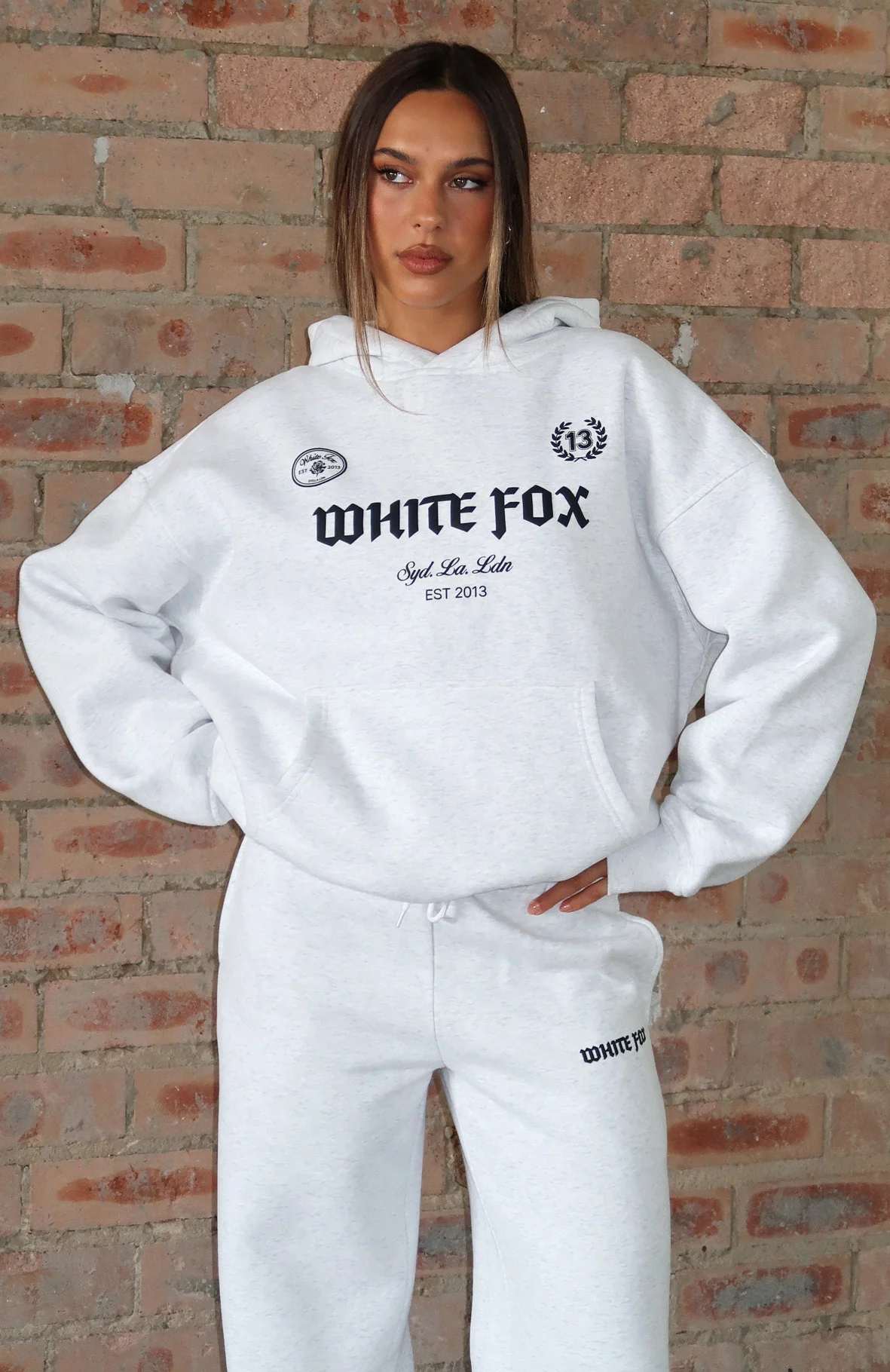 Vibe Too High Oversized Hoodie Grey Marle