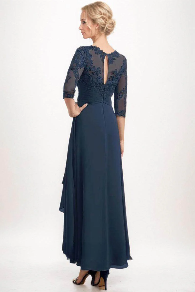 A-Line Midi Chiffon Mother Dress CM0264