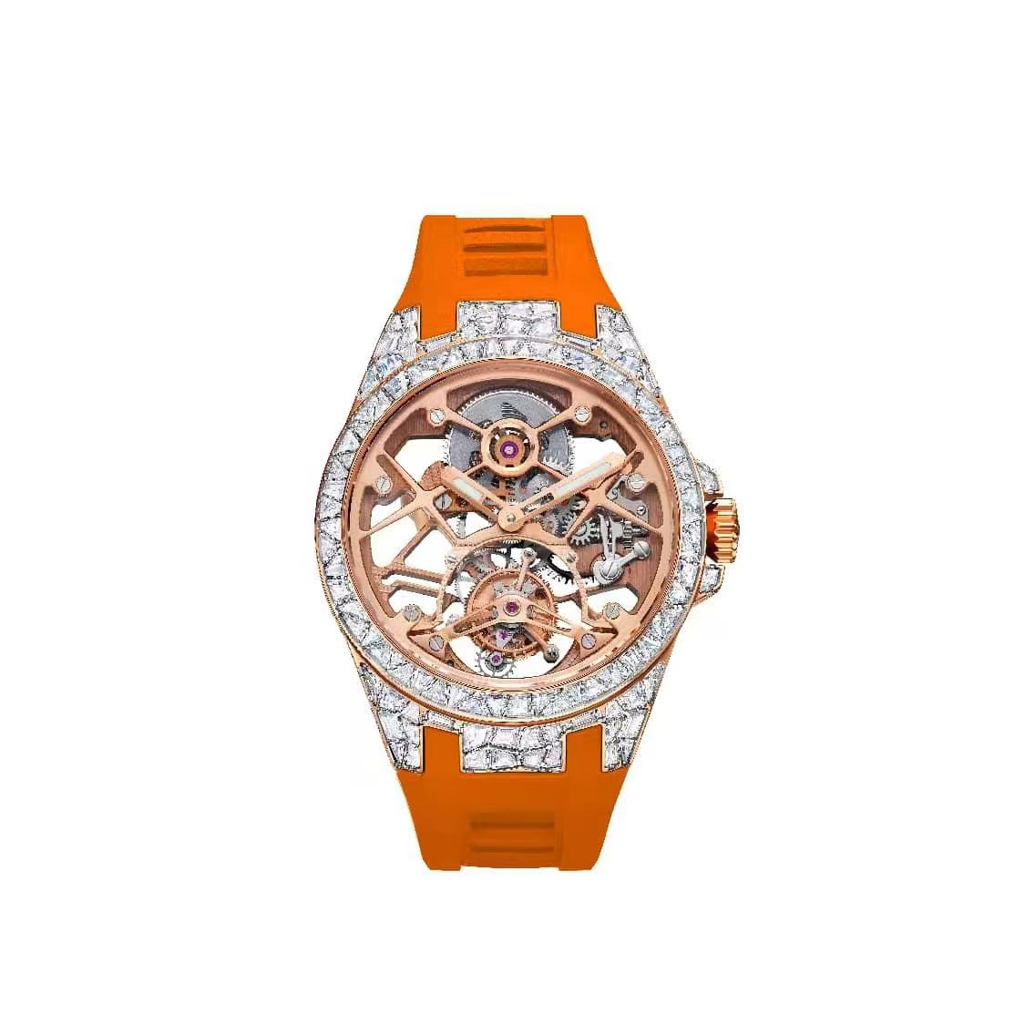 Wuyin Skeleton Tourbillon Watch – Manual, Sapphire, 44mm T850M