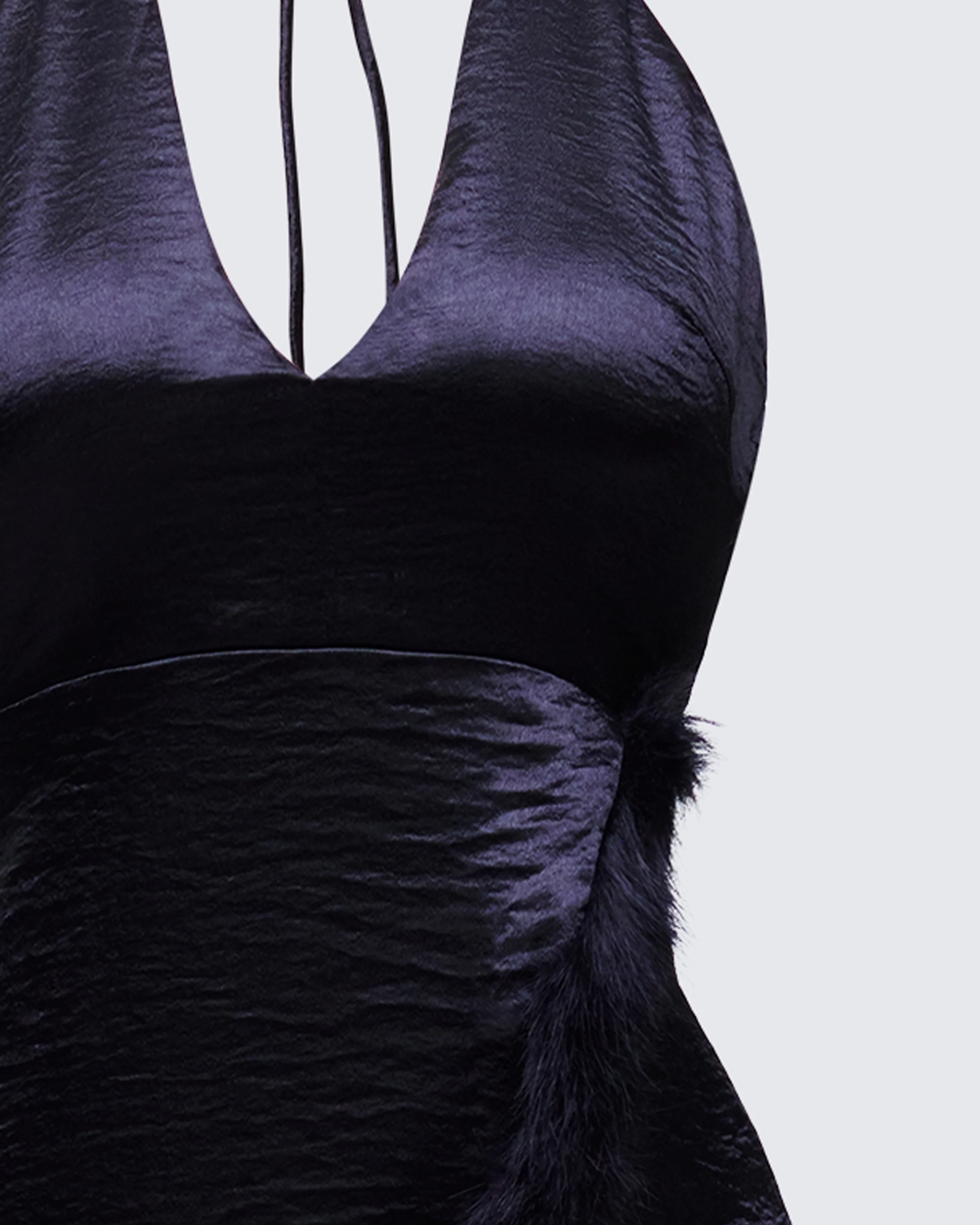 Ursula Black Wrap Maxi Dress