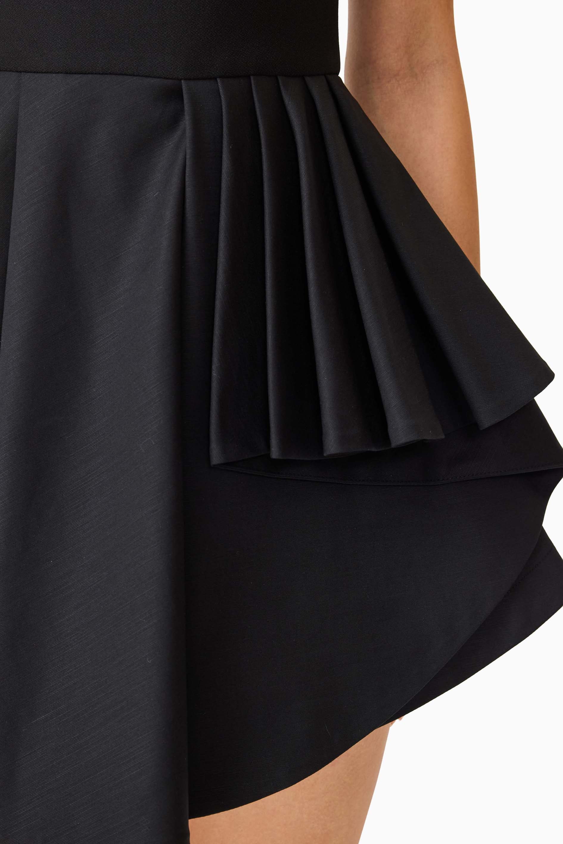 Nydia A-Line Mini Dress in Black
