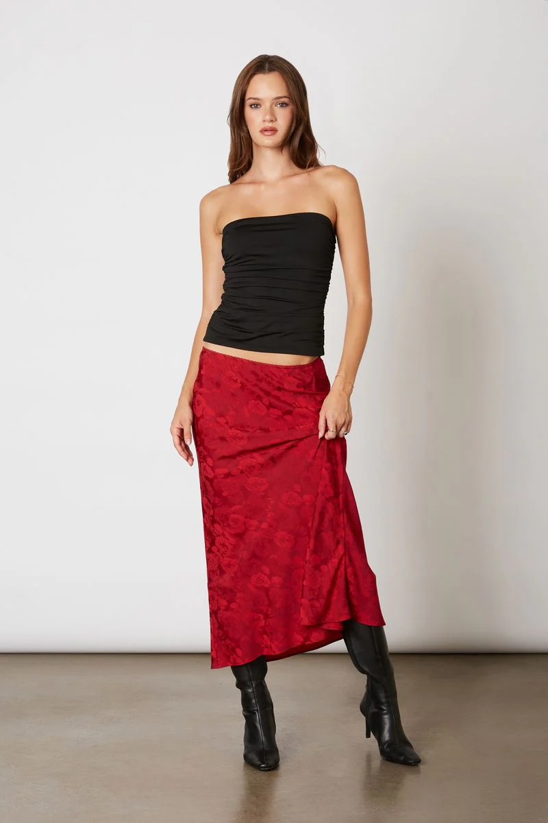 Jacquard Midi Bias Skirt