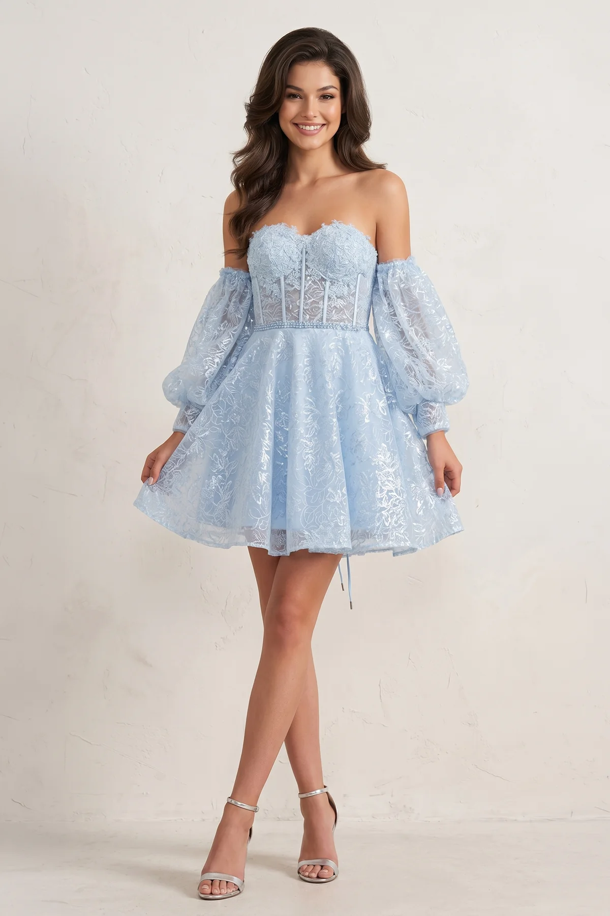 A-Line Sweetheart Homecoming Dress