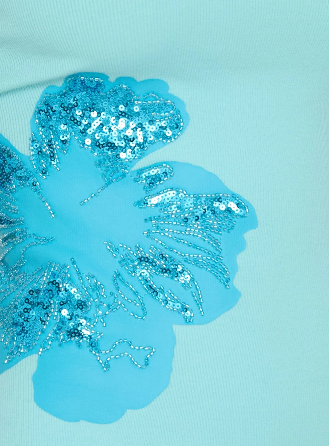 Admiration Bead Detail Mini Dress Turquoise