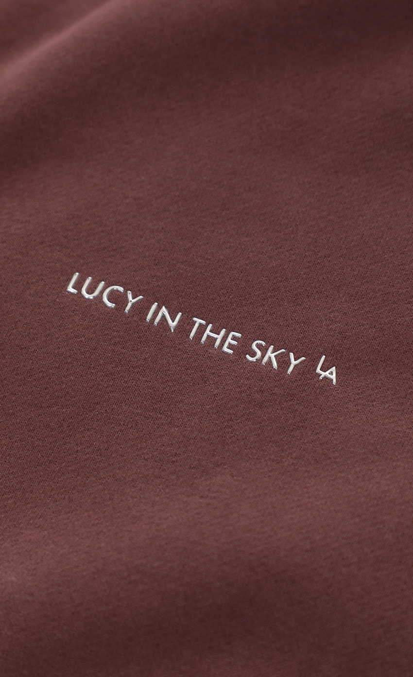 Quarter Zip-Up Jumper in Brown