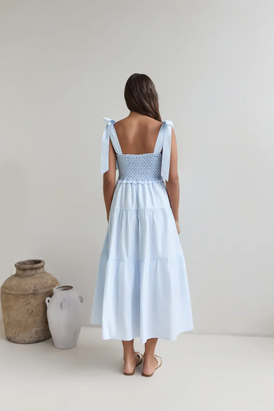 So Far So Long Maxi Dress Blue