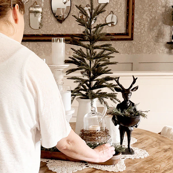 Bronze Reindeer Bowl